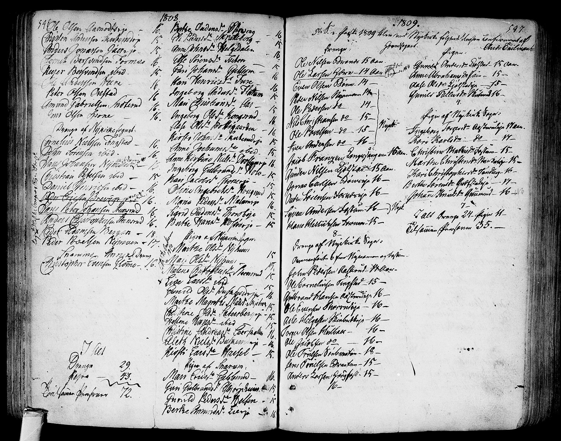 Modum kirkebøker, AV/SAKO-A-234/F/Fa/L0003: Parish register (official) no. 3, 1783-1819, p. 546-547