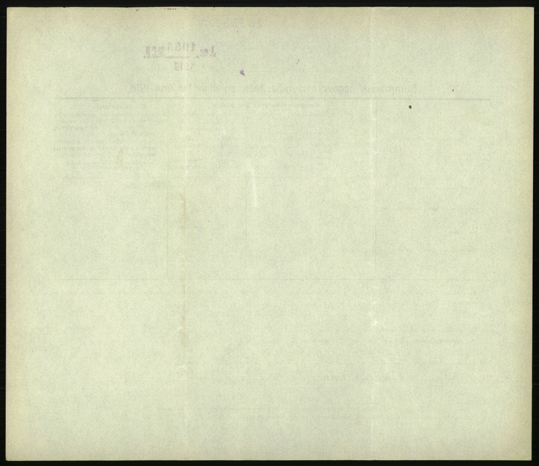 Statistisk sentralbyrå, Sosiodemografiske emner, Befolkning, RA/S-2228/D/Df/Dfb/Dfbh/L0059: Summariske oppgaver over gifte, fødte og døde for hele landet., 1918, p. 1504