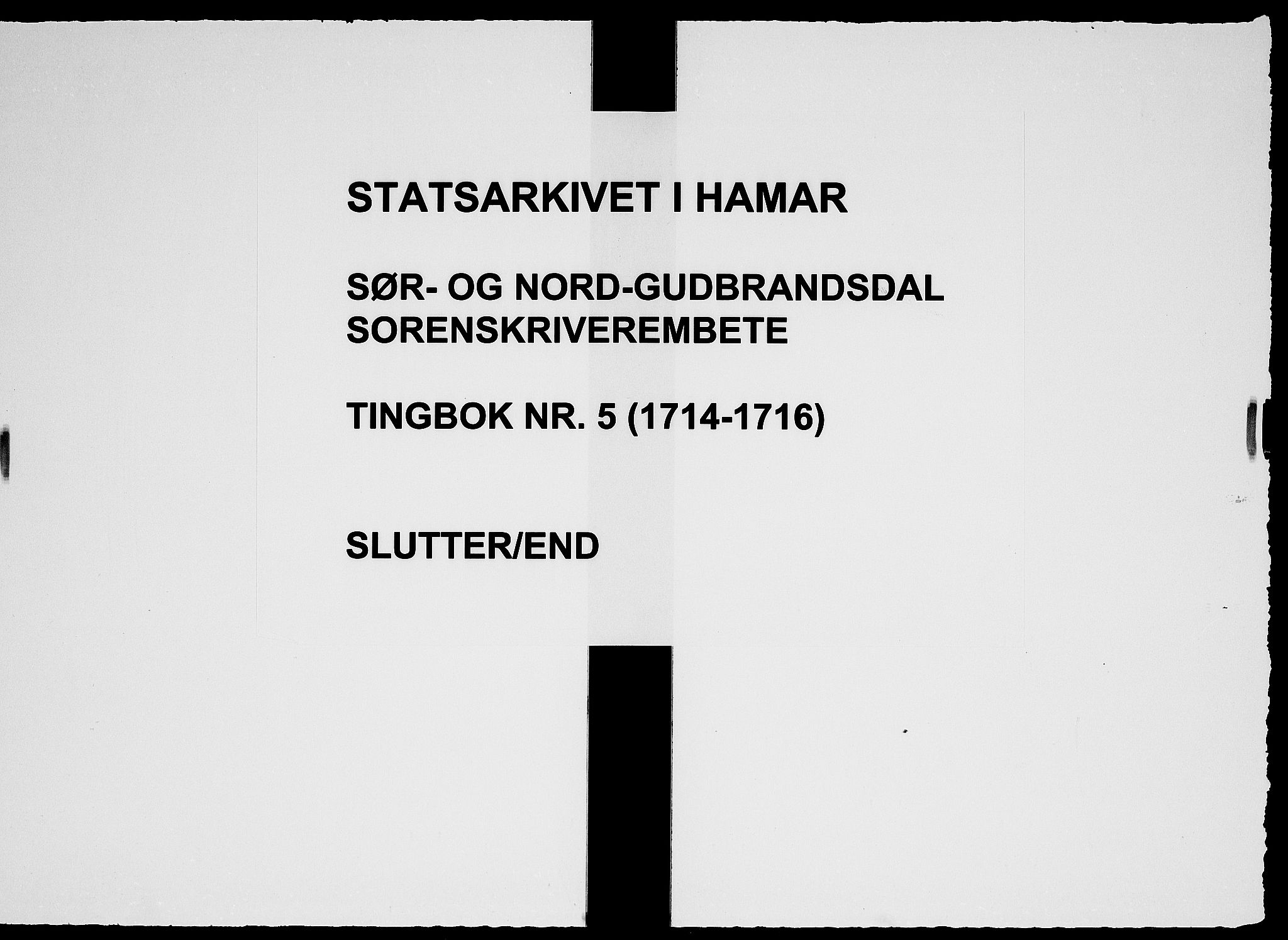 Sorenskriverier i Gudbrandsdalen, SAH/TING-036/G/Gb/Gbc/L0005: Tingbok - Nord- og Sør-Gudbrandsdal, 1714-1716