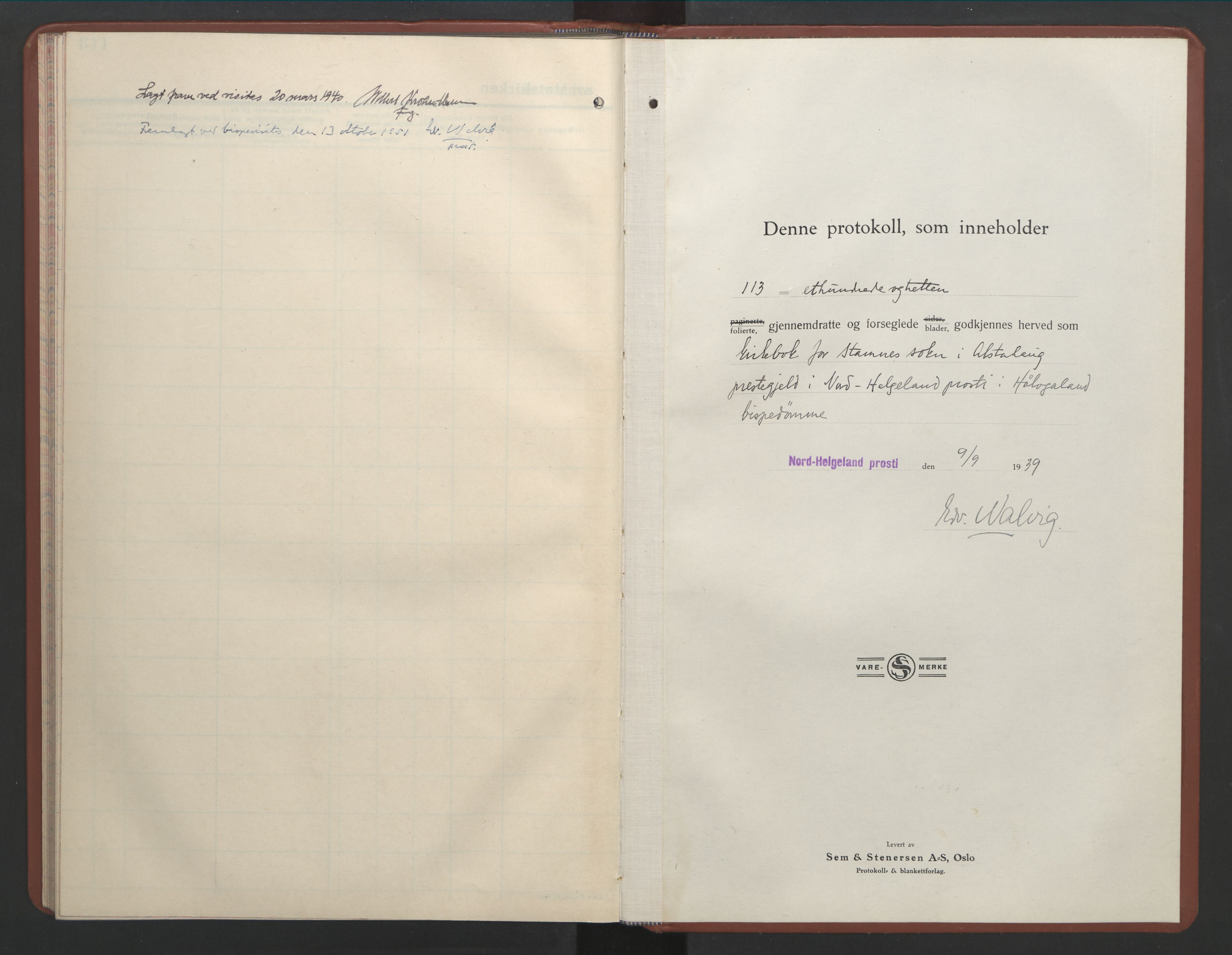 Ministerialprotokoller, klokkerbøker og fødselsregistre - Nordland, SAT/A-1459/831/L0481: Parish register (copy) no. 831C08, 1935-1948