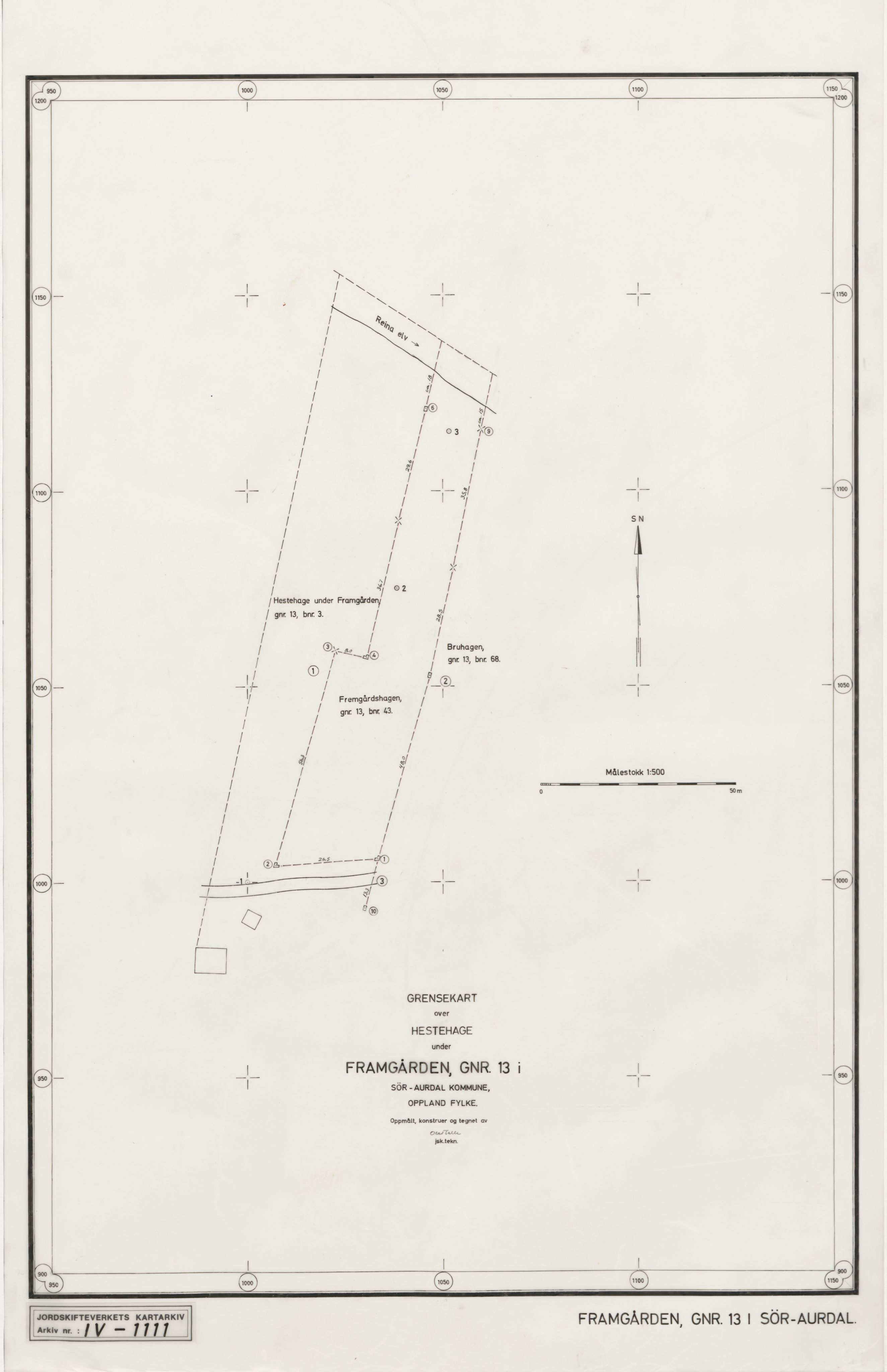 Jordskifteverkets kartarkiv, RA/S-3929/T, 1859-1988, p. 1411