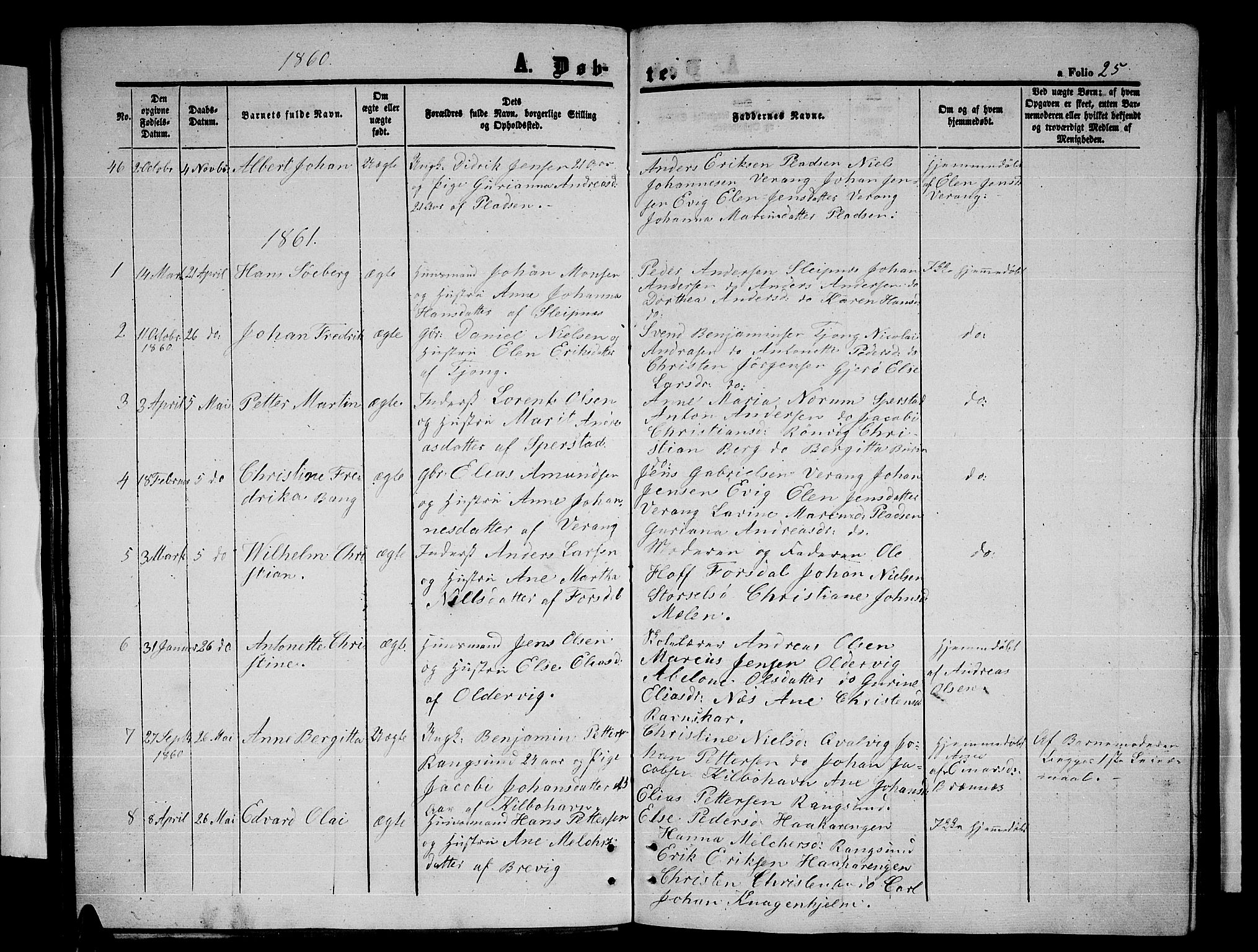 Ministerialprotokoller, klokkerbøker og fødselsregistre - Nordland, SAT/A-1459/841/L0619: Parish register (copy) no. 841C03, 1856-1876, p. 25