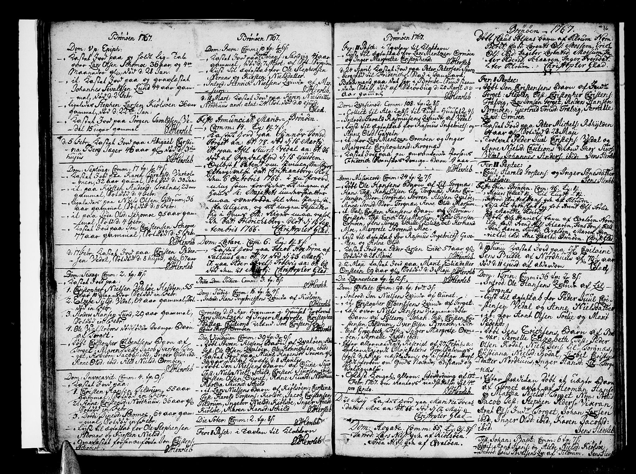 Ministerialprotokoller, klokkerbøker og fødselsregistre - Nordland, SAT/A-1459/813/L0195: Parish register (official) no. 813A05, 1752-1803, p. 36