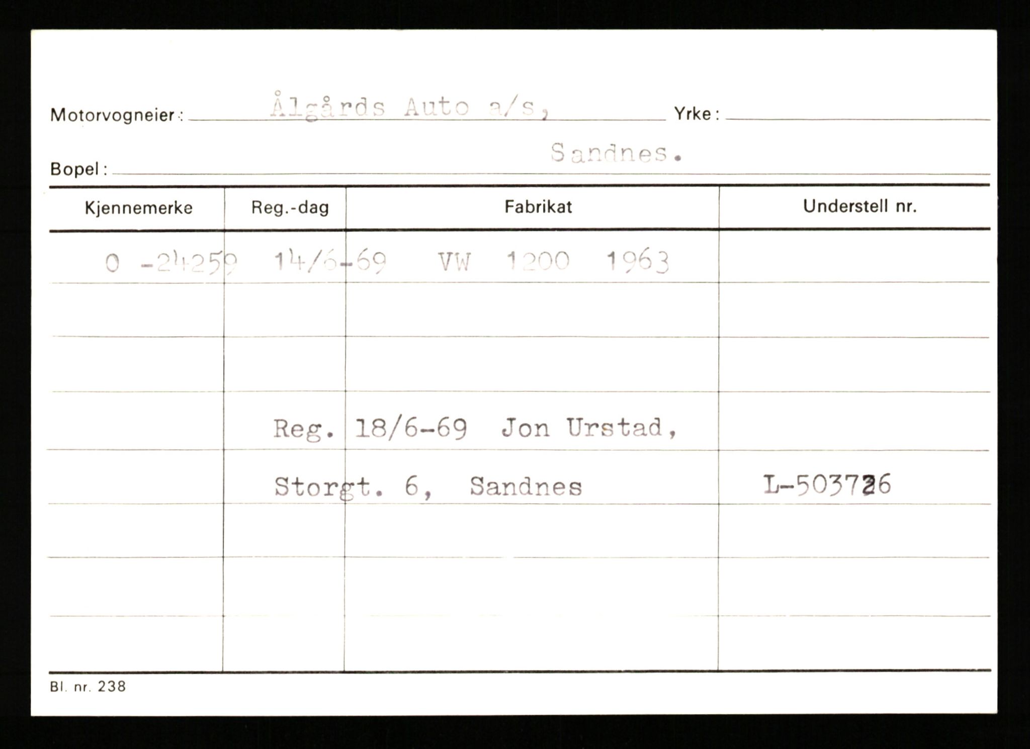 Stavanger trafikkstasjon, AV/SAST-A-101942/0/G/L0005: Registreringsnummer: 23000 - 34245, 1930-1971, p. 337