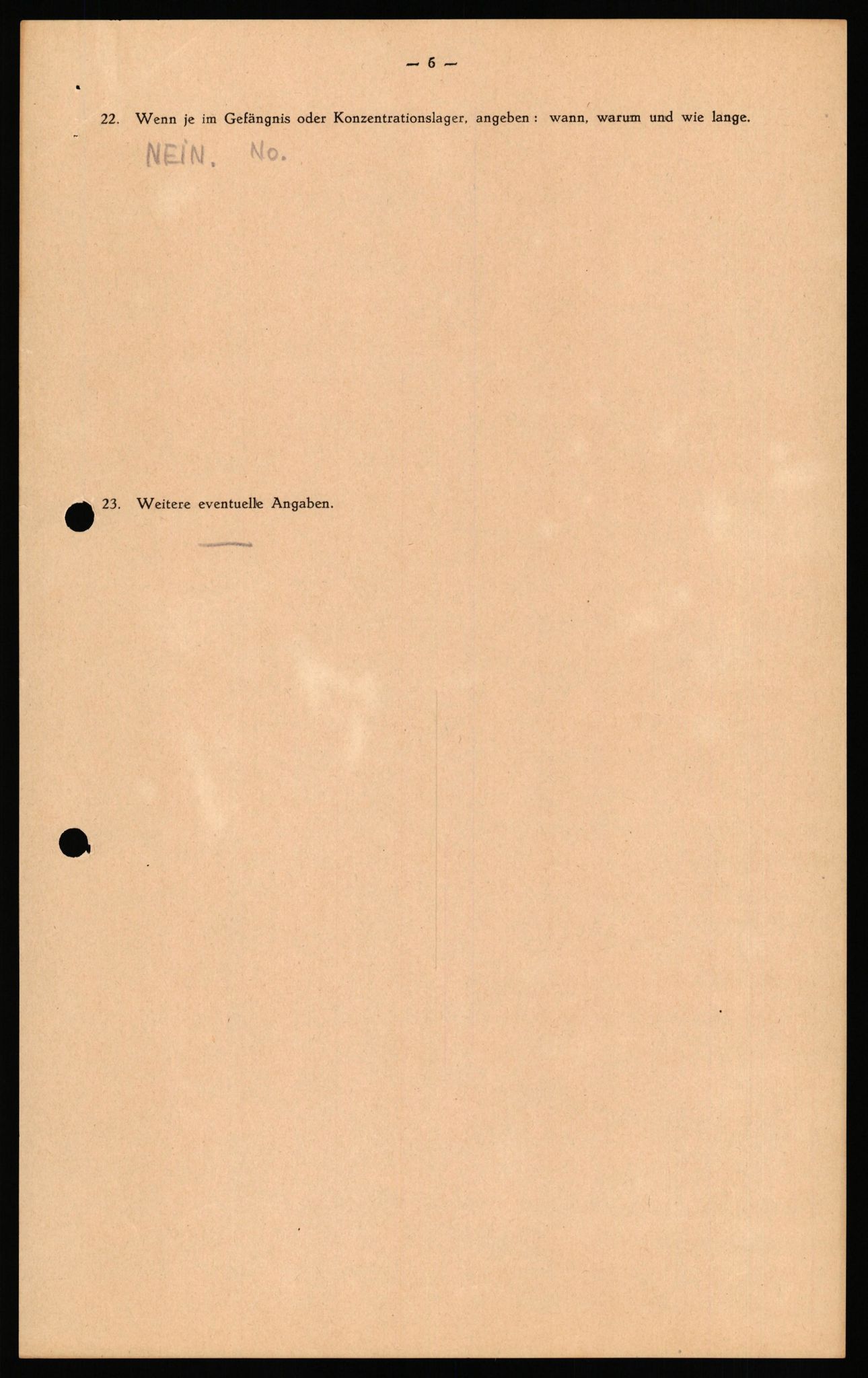 Forsvaret, Forsvarets overkommando II, RA/RAFA-3915/D/Db/L0041: CI Questionaires.  Diverse nasjonaliteter., 1945-1946, p. 25
