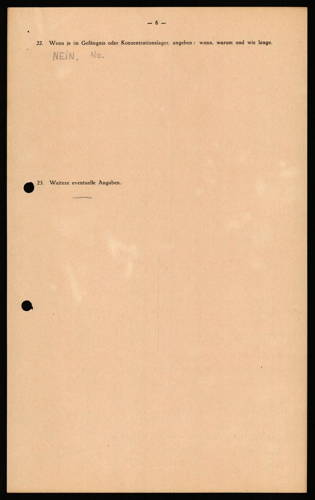 Forsvaret, Forsvarets overkommando II, AV/RA-RAFA-3915/D/Db/L0041: CI Questionaires.  Diverse nasjonaliteter., 1945-1946, p. 25