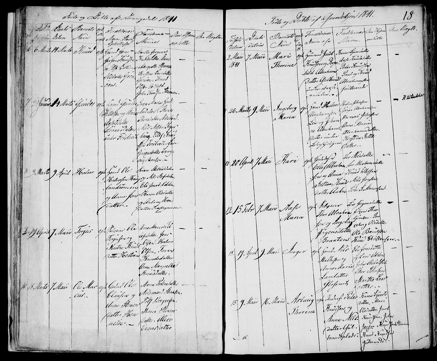 Drangedal kirkebøker, AV/SAKO-A-258/F/Fa/L0007a: Parish register (official) no. 7a, 1837-1856, p. 18