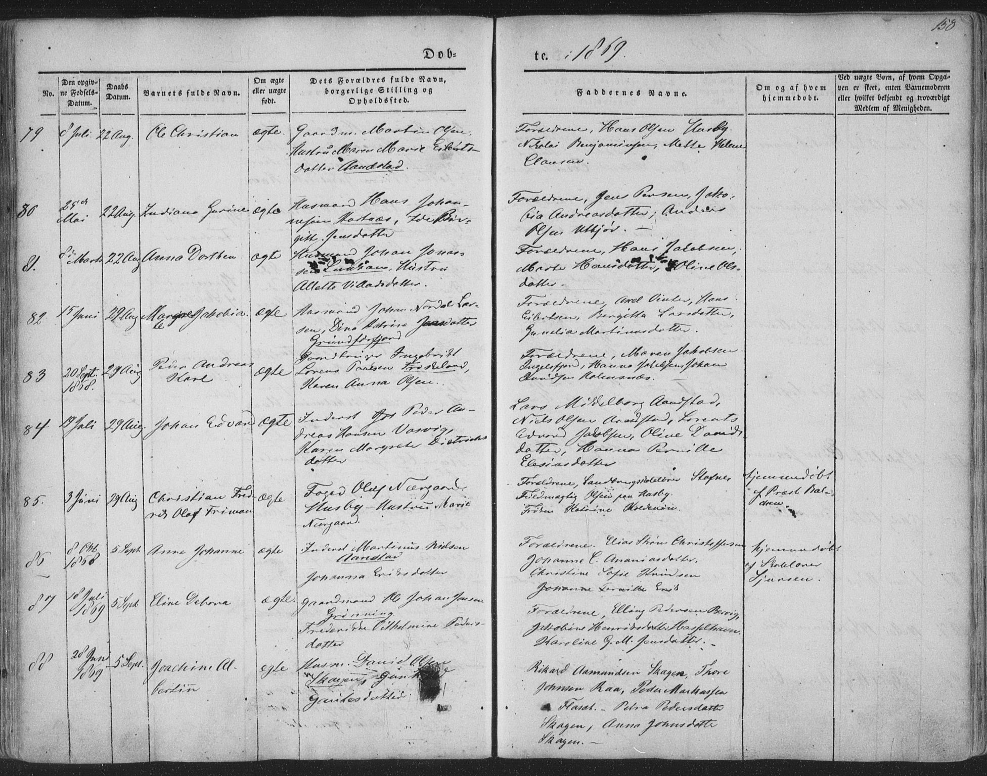Ministerialprotokoller, klokkerbøker og fødselsregistre - Nordland, SAT/A-1459/888/L1241: Parish register (official) no. 888A07, 1849-1869, p. 158