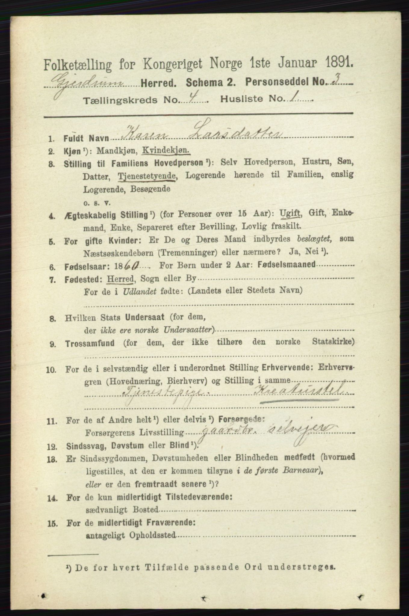 RA, 1891 census for 0234 Gjerdrum, 1891, p. 1816