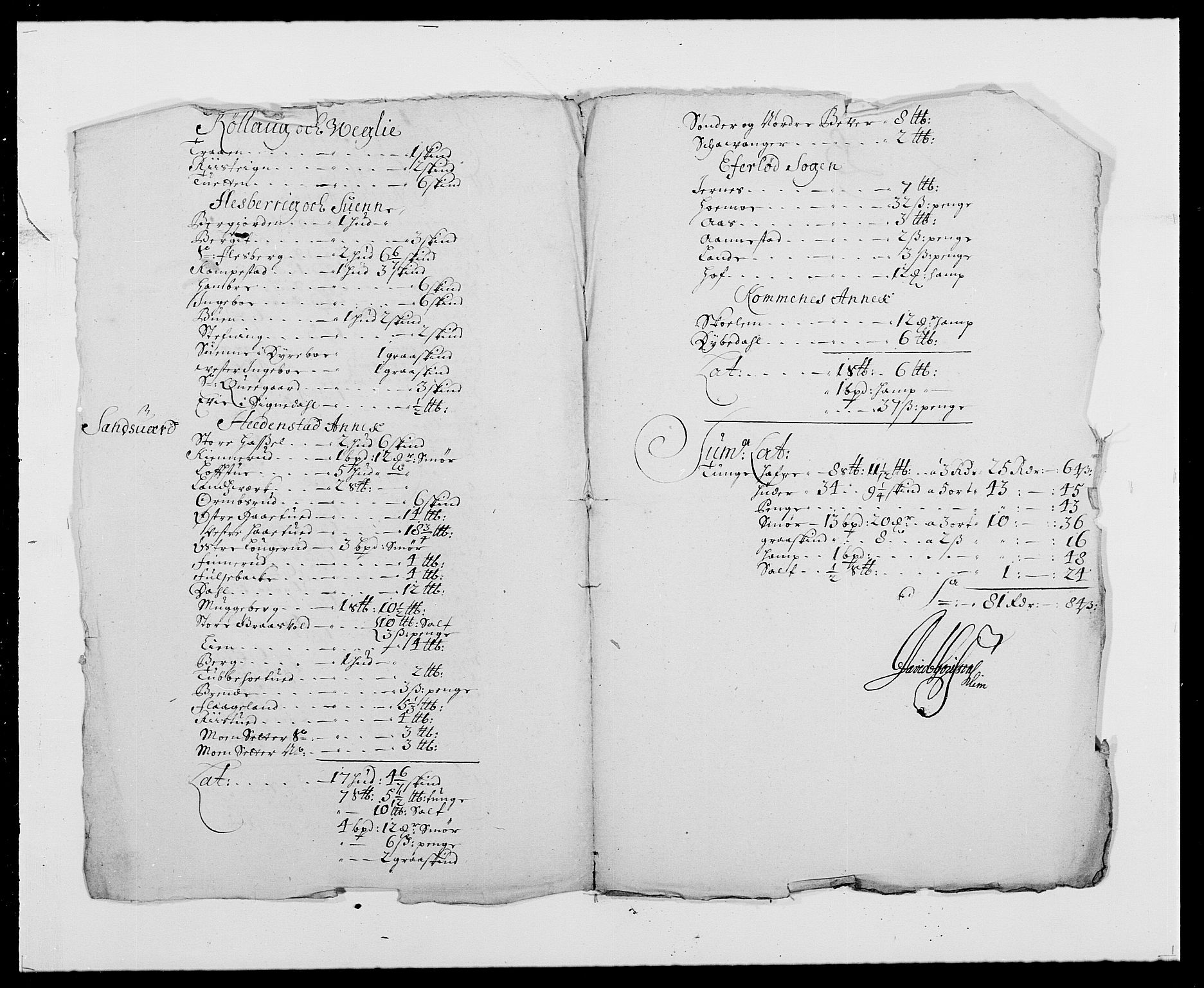 Rentekammeret inntil 1814, Reviderte regnskaper, Fogderegnskap, AV/RA-EA-4092/R24/L1573: Fogderegnskap Numedal og Sandsvær, 1687-1691, p. 268
