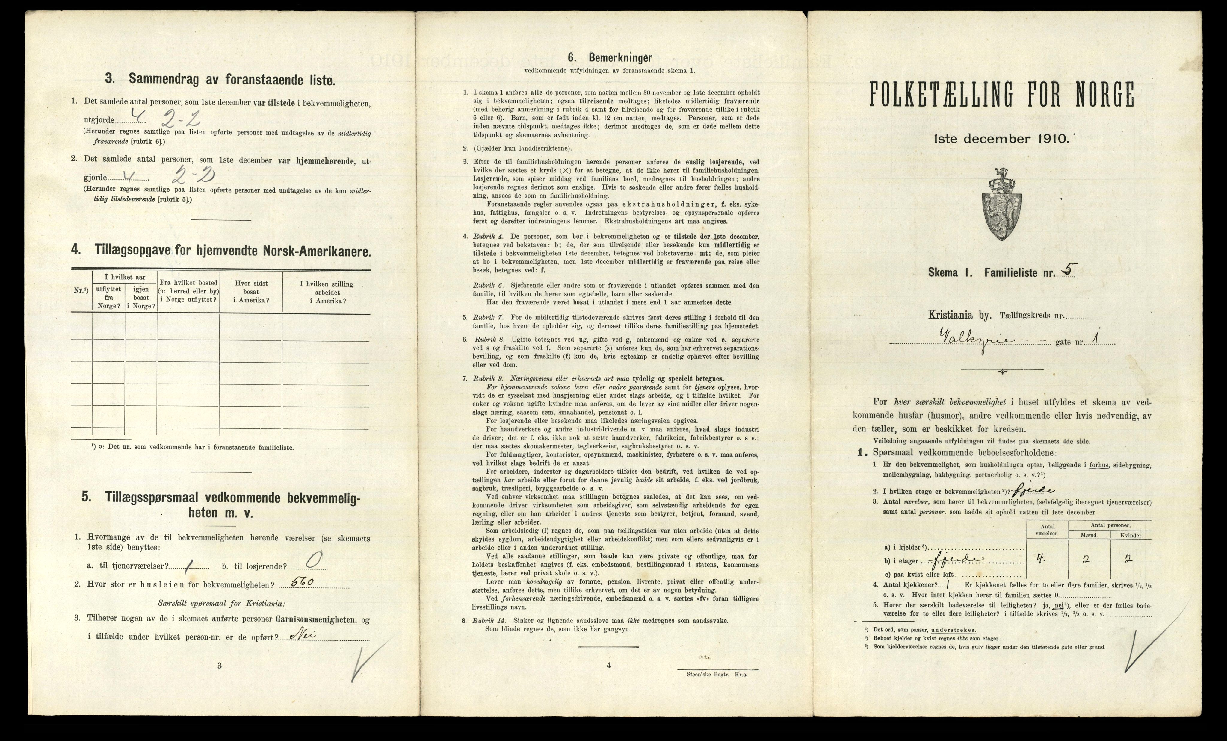 RA, 1910 census for Kristiania, 1910, p. 116663