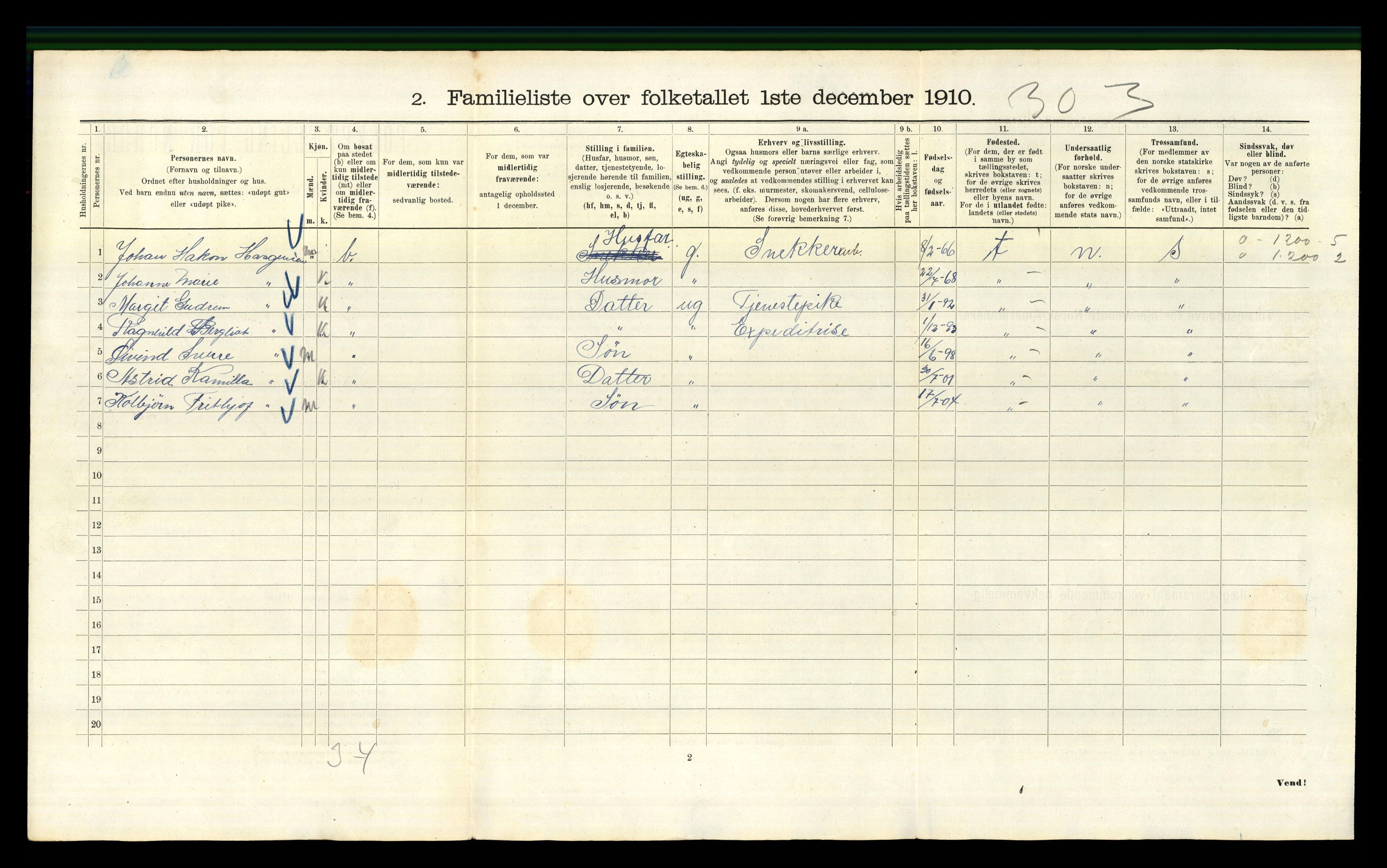 RA, 1910 census for Kristiania, 1910, p. 8768