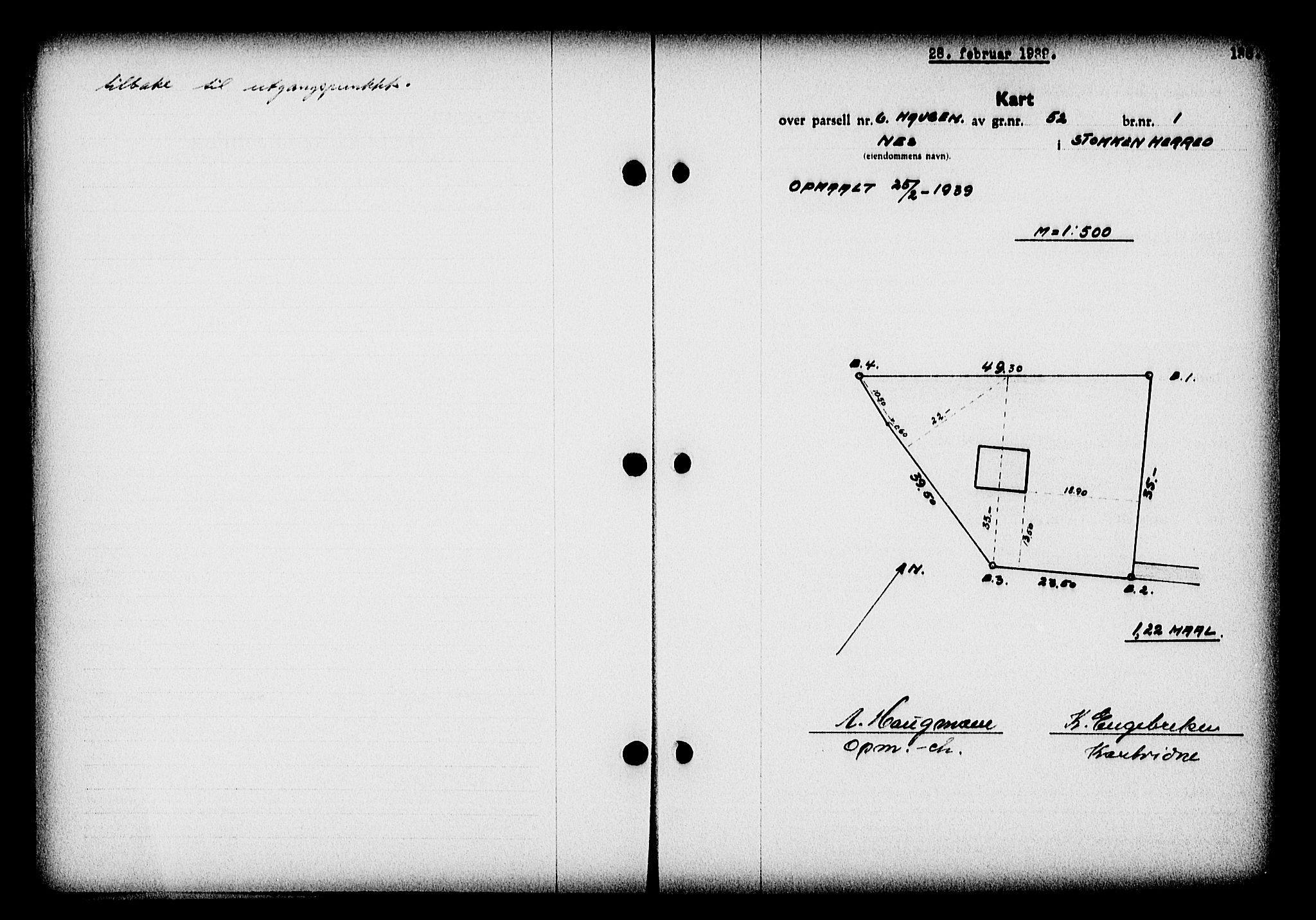 Nedenes sorenskriveri, AV/SAK-1221-0006/G/Gb/Gba/L0046: Mortgage book no. 42, 1938-1939, Diary no: : 184/1939