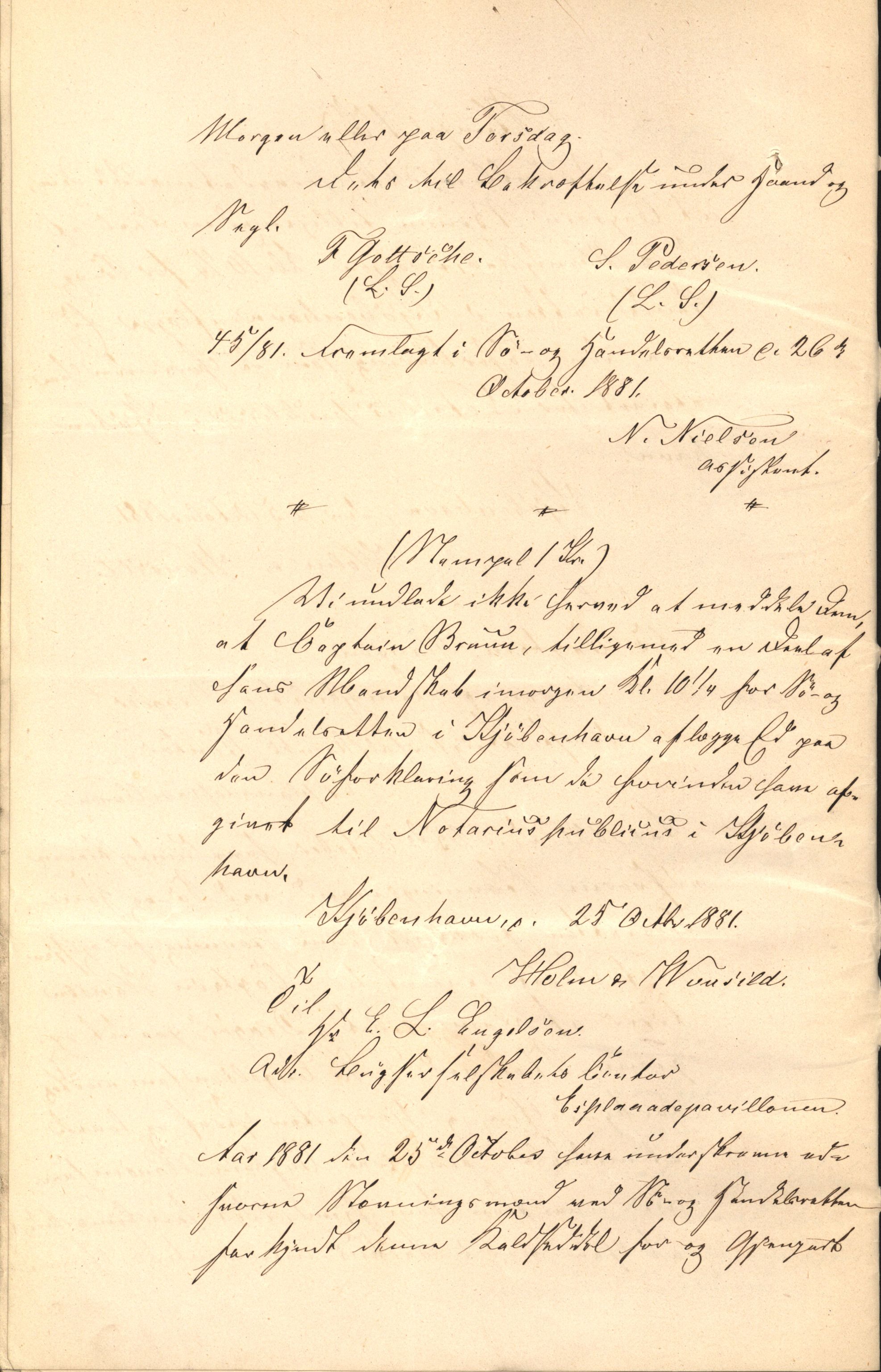 Pa 63 - Østlandske skibsassuranceforening, VEMU/A-1079/G/Ga/L0014/0004: Havaridokumenter / Bertrand, Frigga, Frank, Nordafjeld, 1881, p. 10