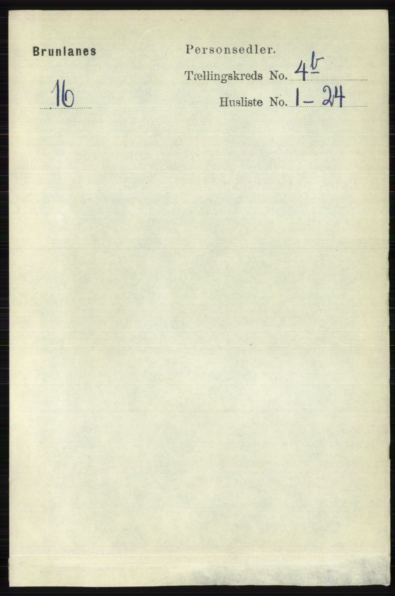 RA, 1891 census for 0726 Brunlanes, 1891, p. 2031