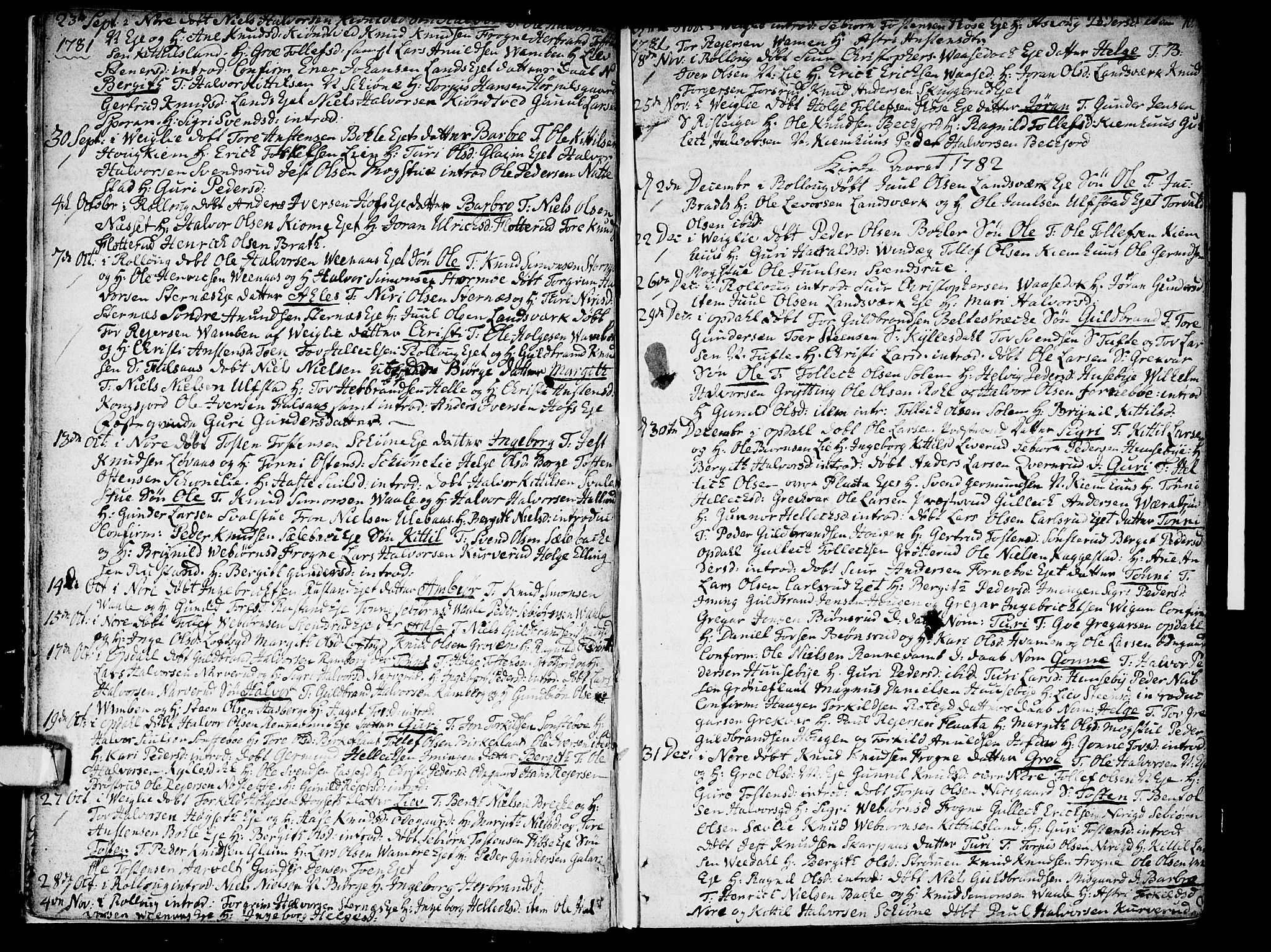Rollag kirkebøker, SAKO/A-240/F/Fa/L0004: Parish register (official) no. I 4, 1778-1792, p. 10