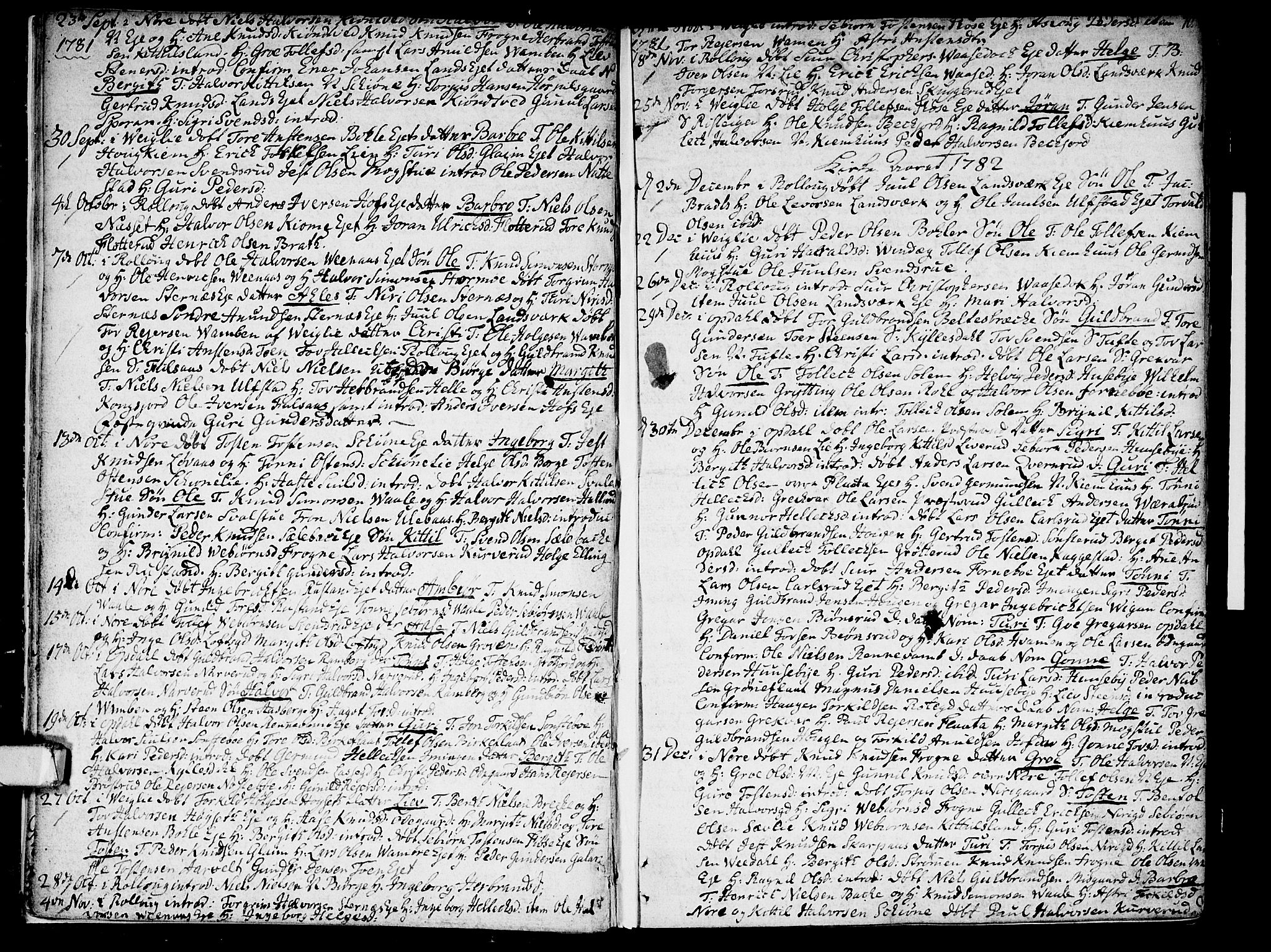 Rollag kirkebøker, AV/SAKO-A-240/F/Fa/L0004: Parish register (official) no. I 4, 1778-1792, p. 10