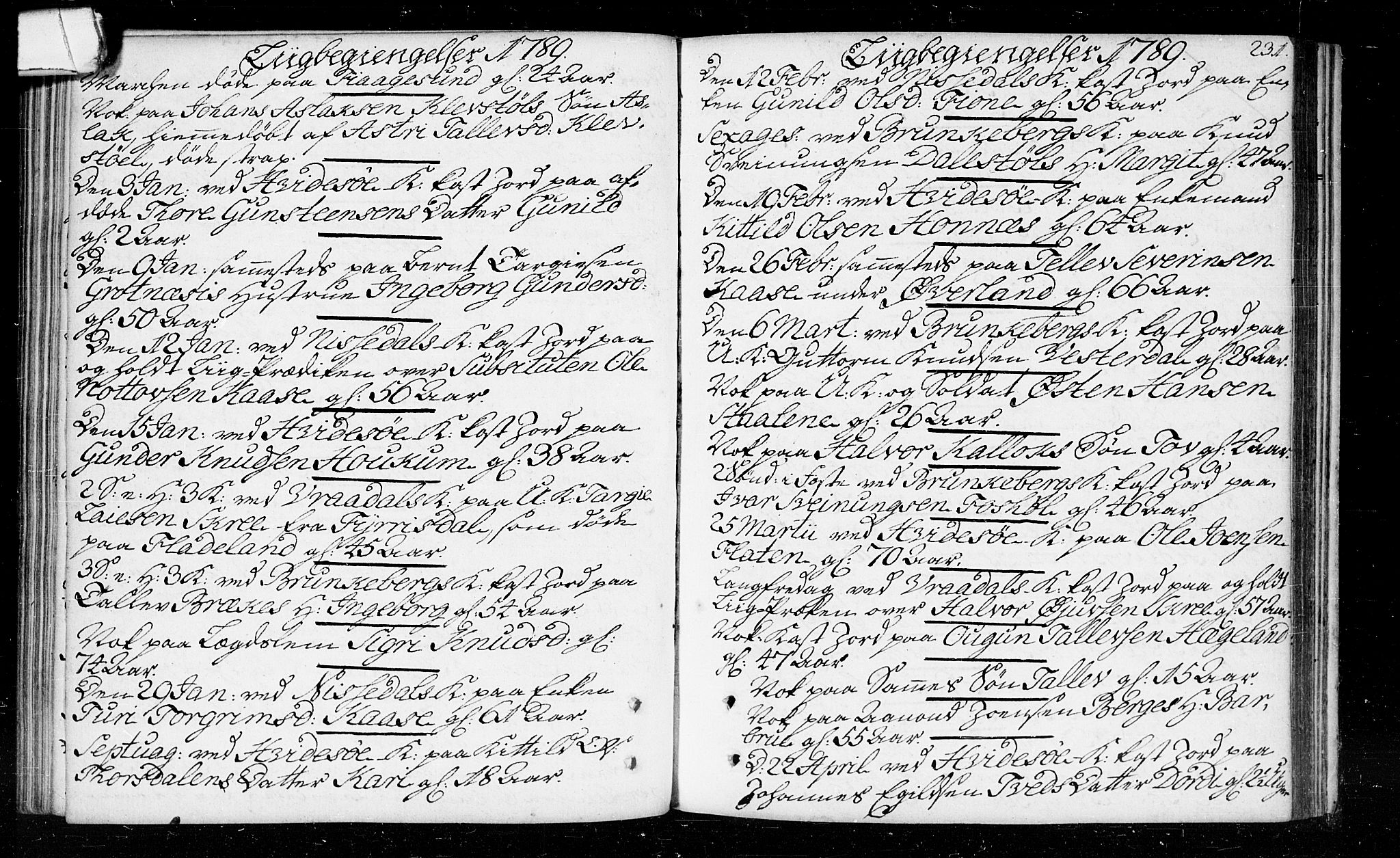 Kviteseid kirkebøker, SAKO/A-276/F/Fa/L0003: Parish register (official) no. I 3, 1787-1799, p. 231