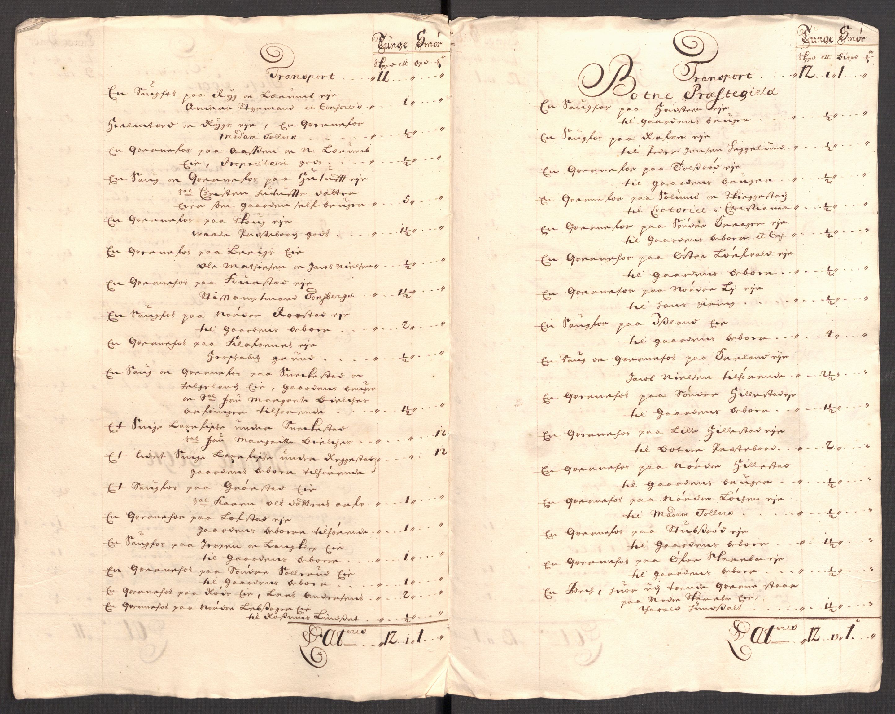 Rentekammeret inntil 1814, Reviderte regnskaper, Fogderegnskap, RA/EA-4092/R32/L1869: Fogderegnskap Jarlsberg grevskap, 1700-1701, p. 110