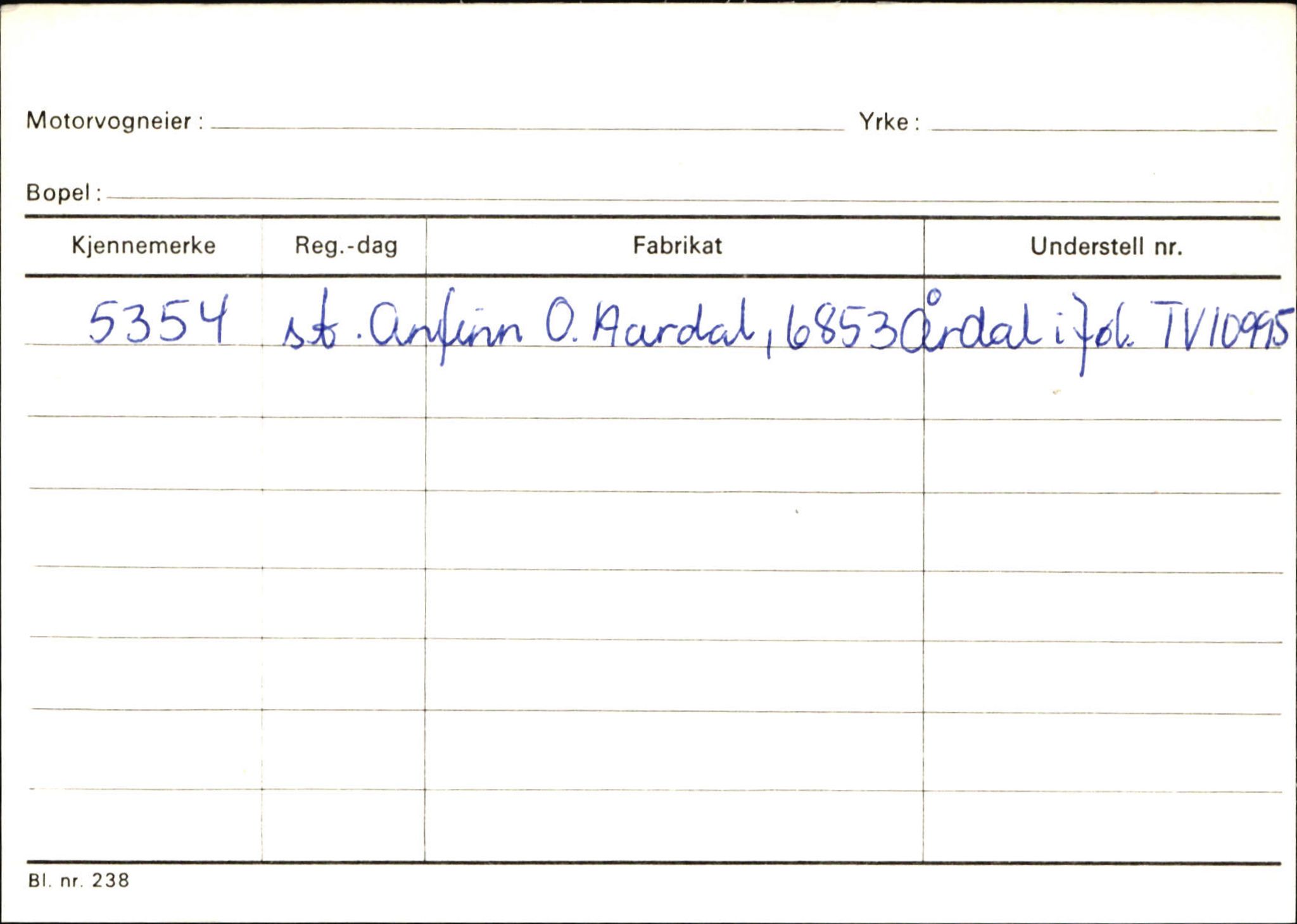 Statens vegvesen, Sogn og Fjordane vegkontor, SAB/A-5301/4/F/L0132: Eigarregister Askvoll A-Å. Balestrand A-Å, 1945-1975, p. 571