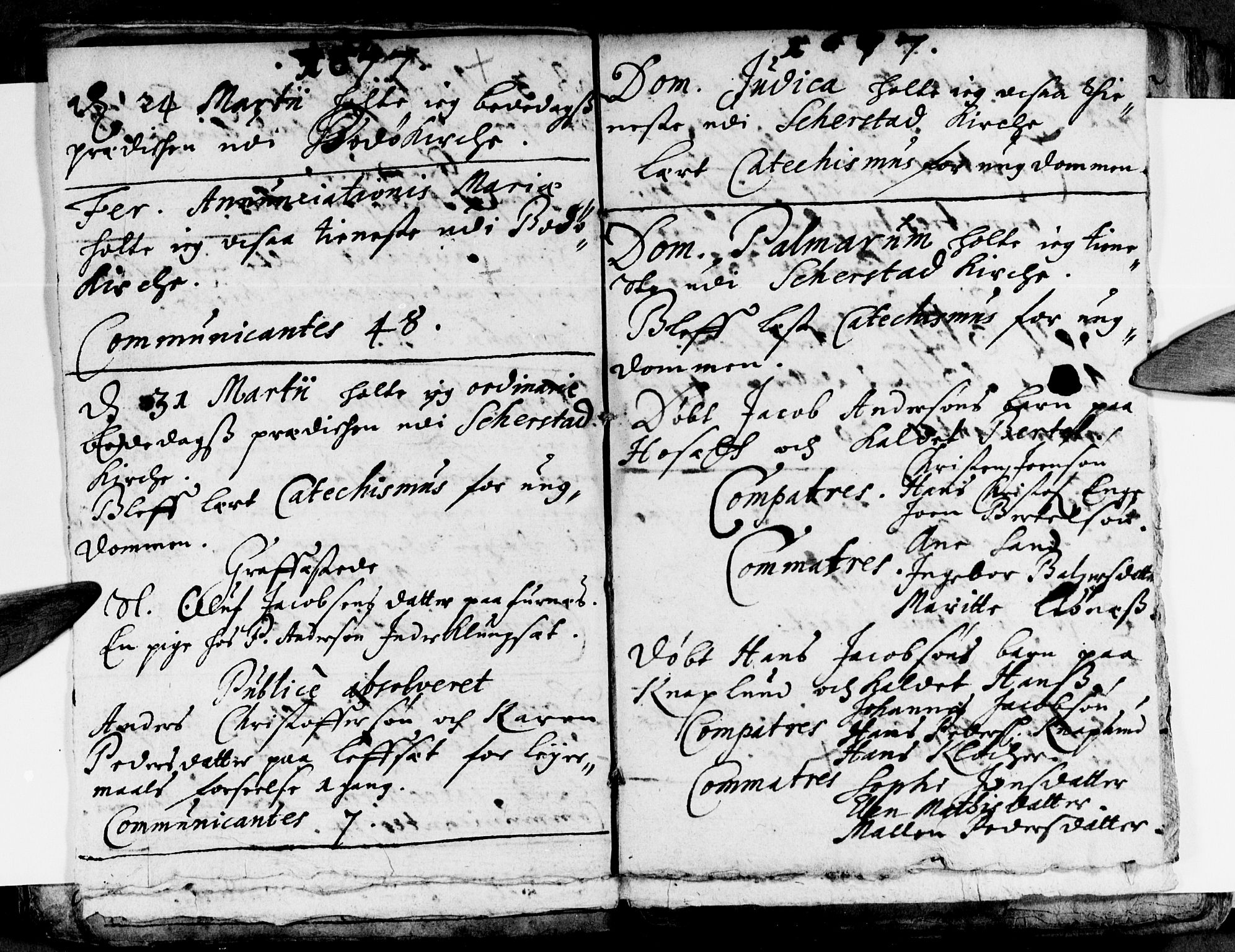 Ministerialprotokoller, klokkerbøker og fødselsregistre - Nordland, AV/SAT-A-1459/852/L0731: Parish register (official) no. 852A01, 1672-1678