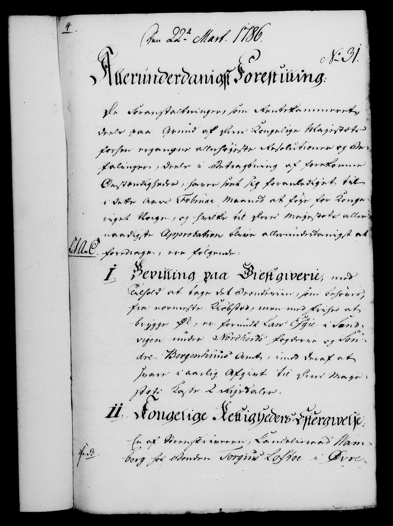 Rentekammeret, Kammerkanselliet, RA/EA-3111/G/Gf/Gfa/L0068: Norsk relasjons- og resolusjonsprotokoll (merket RK 52.68), 1786, p. 241