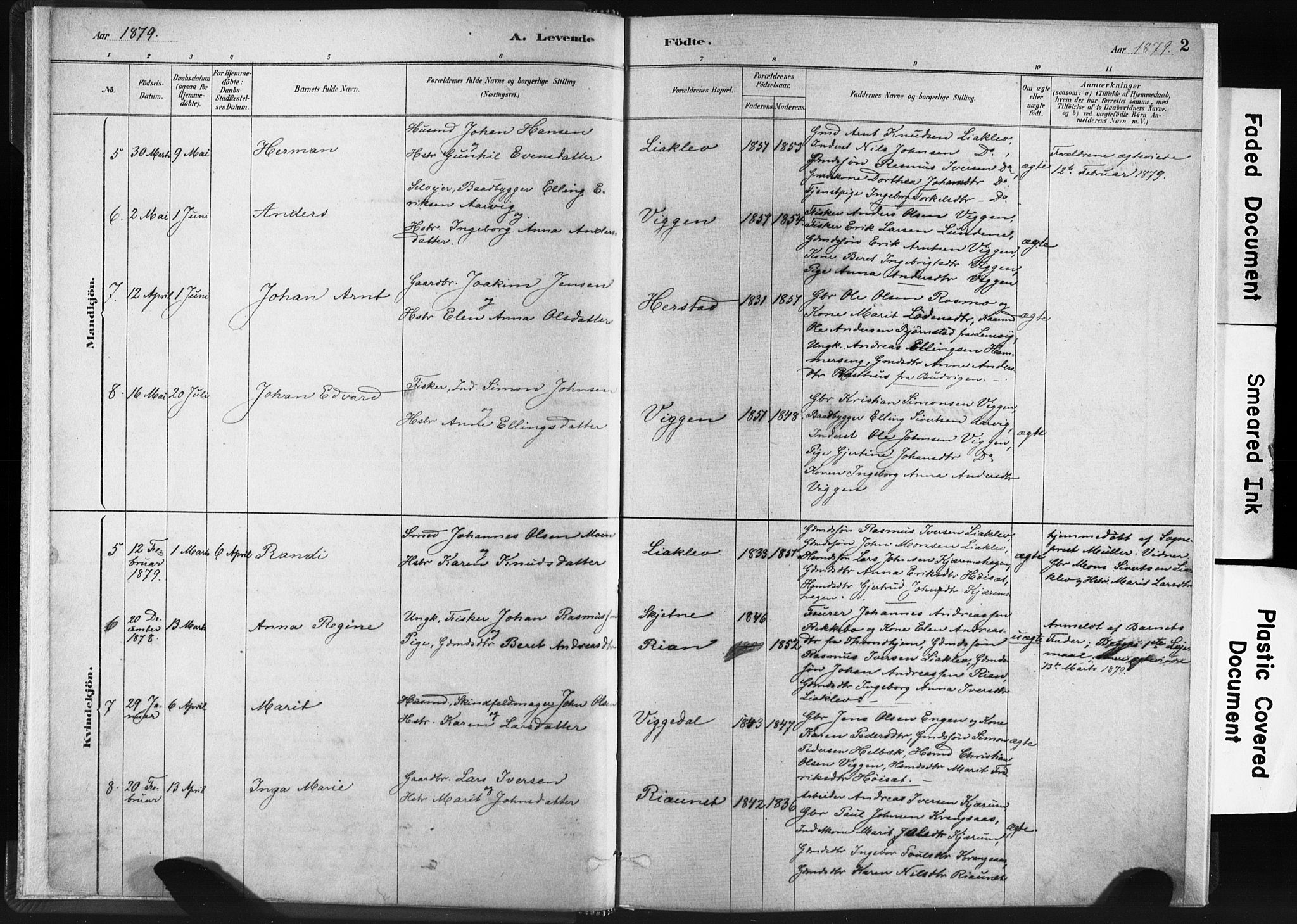 Ministerialprotokoller, klokkerbøker og fødselsregistre - Sør-Trøndelag, SAT/A-1456/665/L0773: Parish register (official) no. 665A08, 1879-1905, p. 2