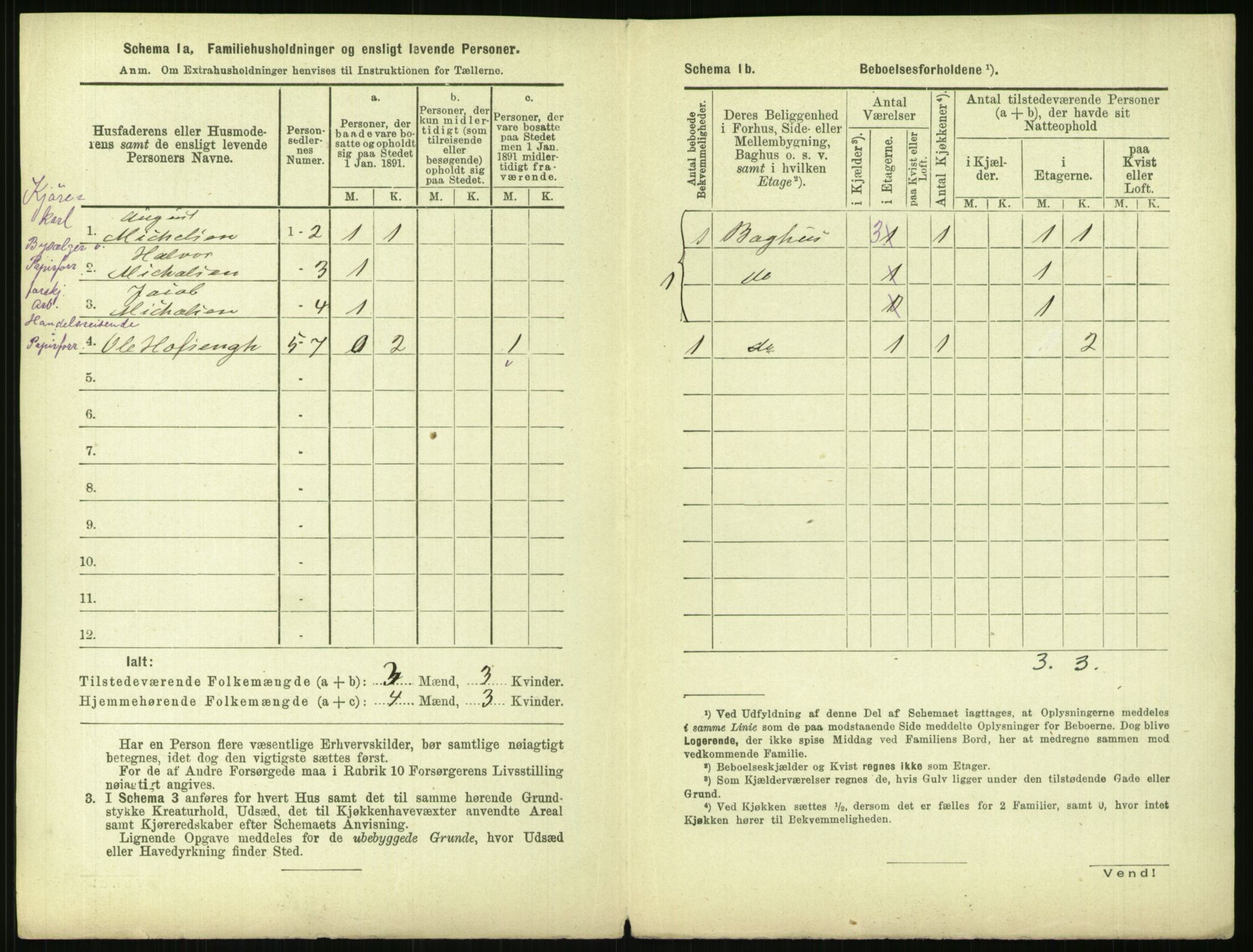 RA, 1891 census for 0301 Kristiania, 1891, p. 120947