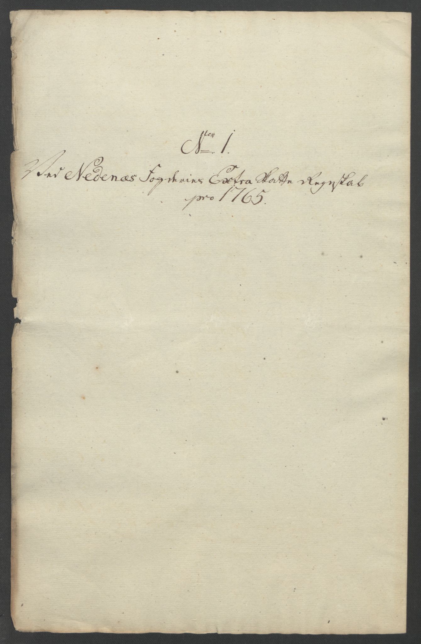 Rentekammeret inntil 1814, Reviderte regnskaper, Fogderegnskap, RA/EA-4092/R39/L2424: Ekstraskatten Nedenes, 1762-1767, p. 136
