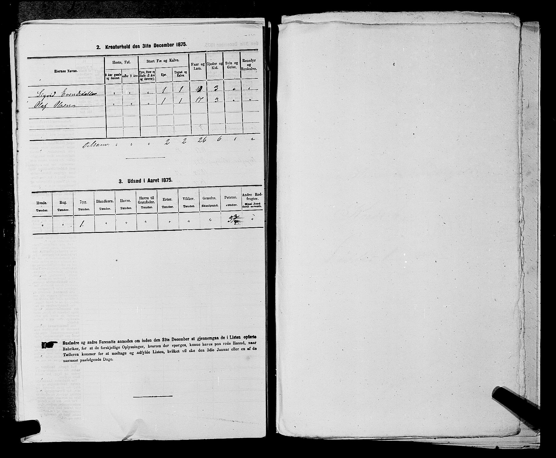 SAKO, 1875 census for 0834P Vinje, 1875, p. 424