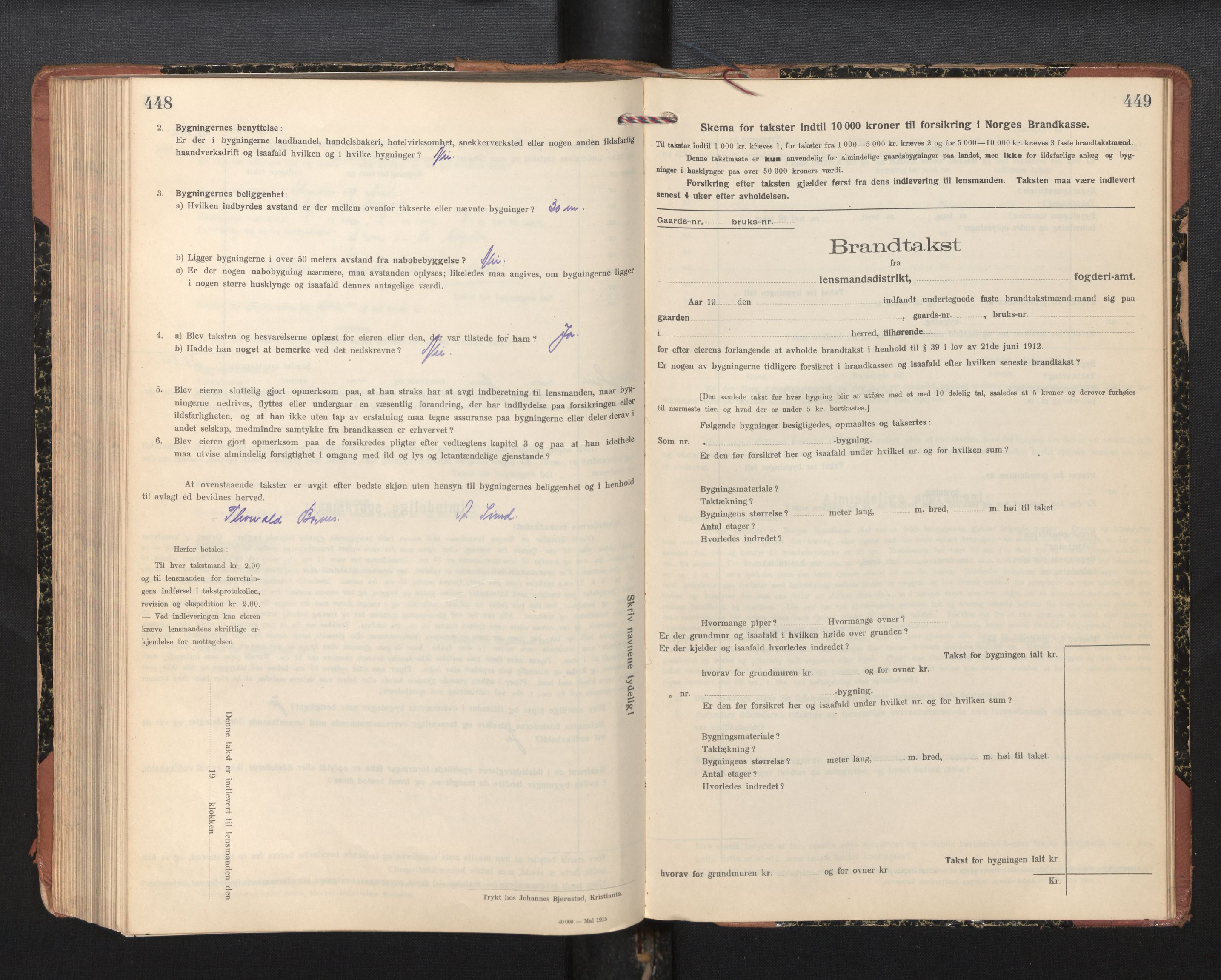 Lensmannen i Sund og Austevoll, SAB/A-35201/0012/L0004: Branntakstprotokoll, skjematakst, 1917-1949, p. 448-449