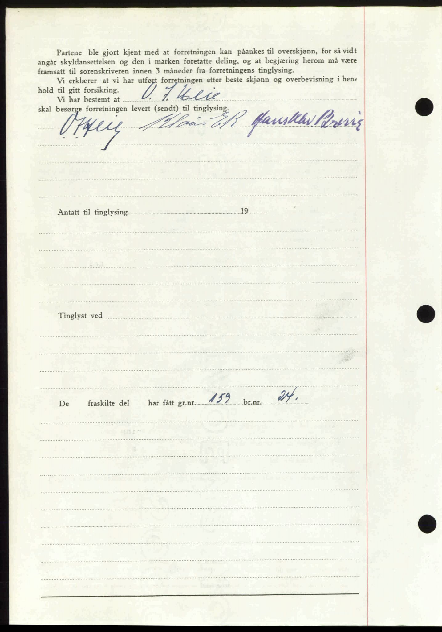 Follo sorenskriveri, SAO/A-10274/G/Ga/Gaa/L0085: Mortgage book no. I 85, 1948-1948, Diary no: : 4032/1948