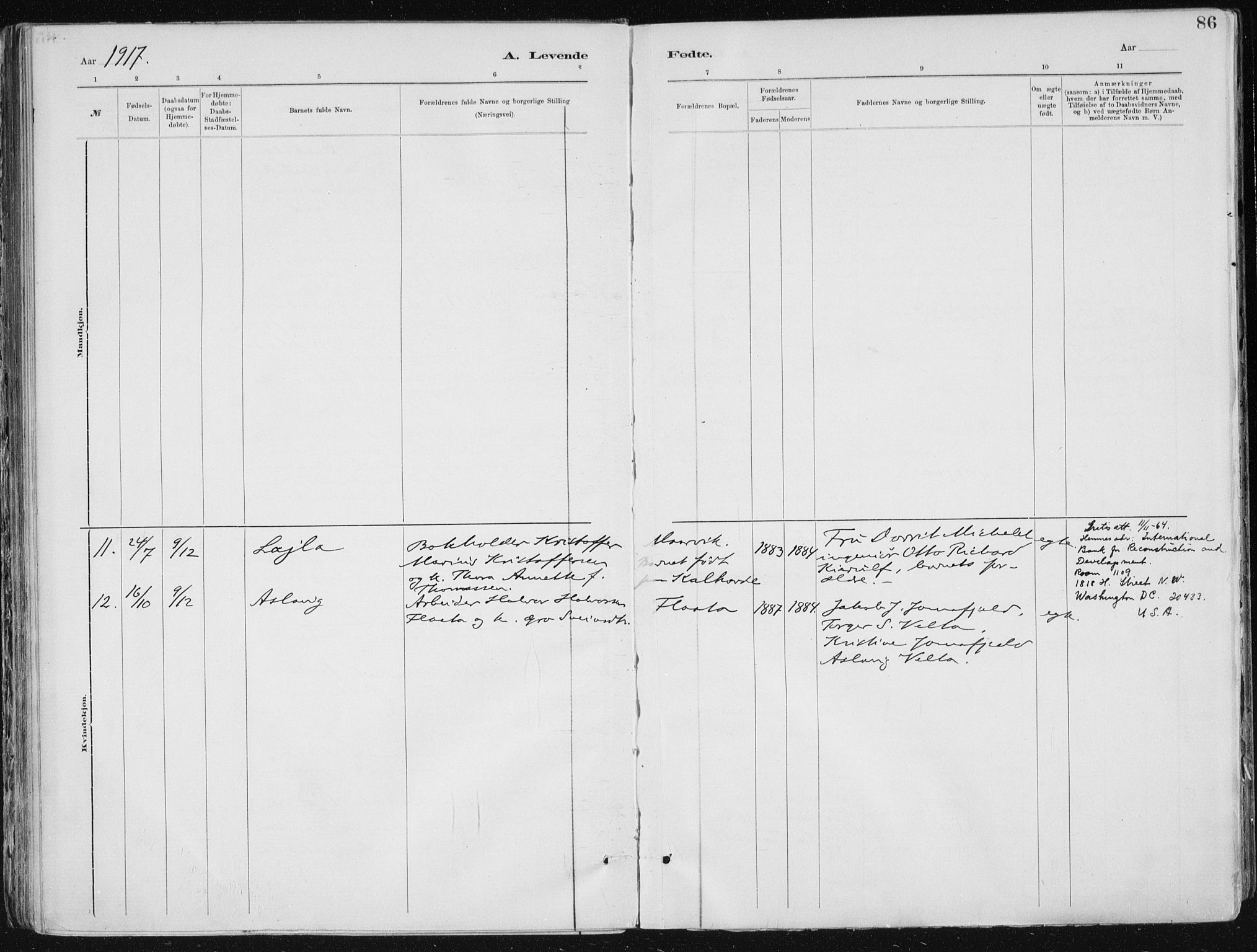 Tinn kirkebøker, AV/SAKO-A-308/F/Fa/L0007: Parish register (official) no. I 7, 1878-1922, p. 86