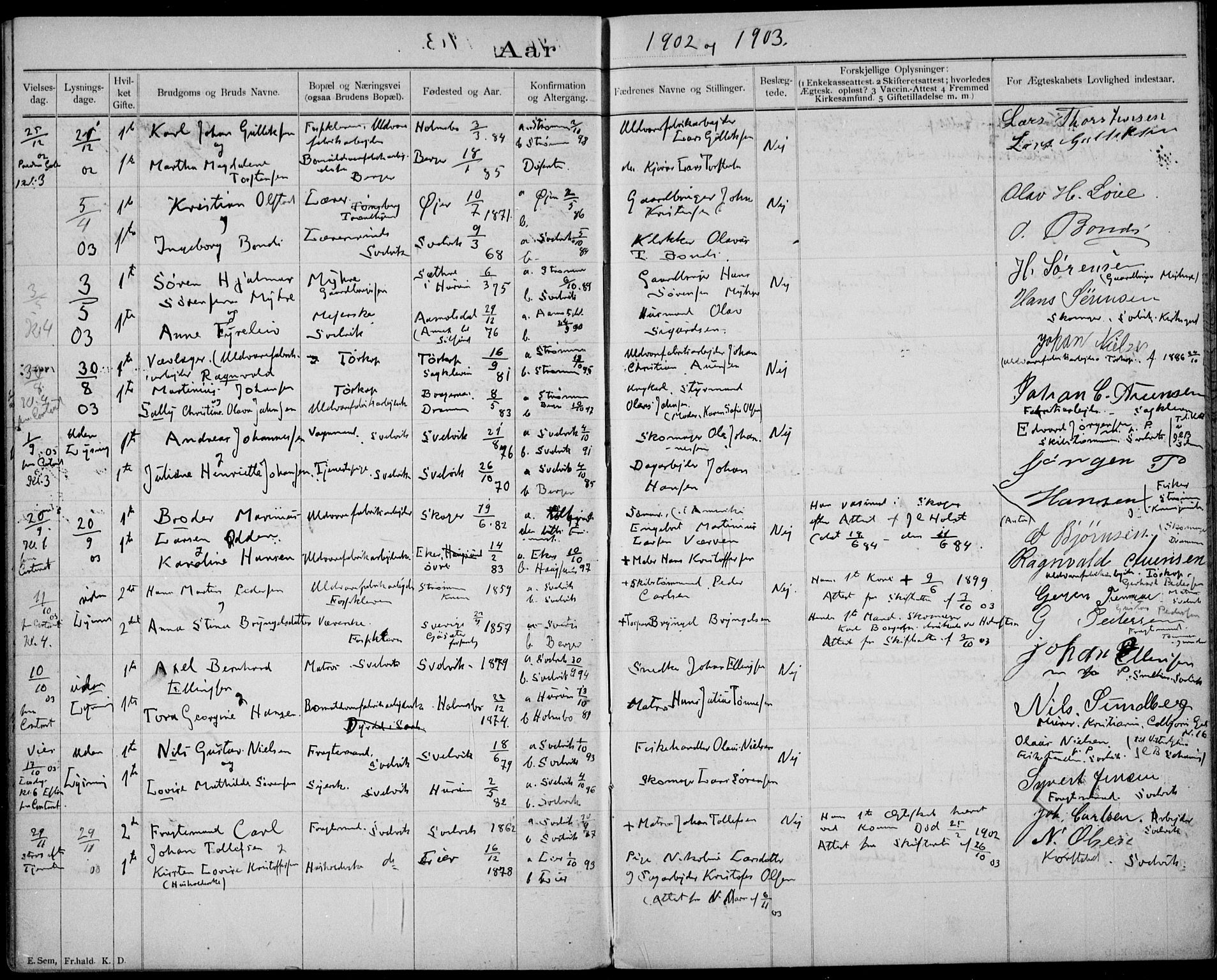 Strømm kirkebøker, AV/SAKO-A-322/H/Ha/L0002: Banns register no. 2, 1897-1919