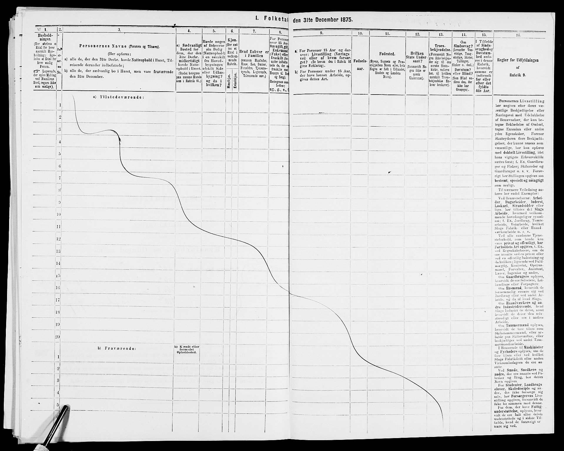 SAK, 1875 census for 0926L Vestre Moland/Vestre Moland, 1875, p. 774