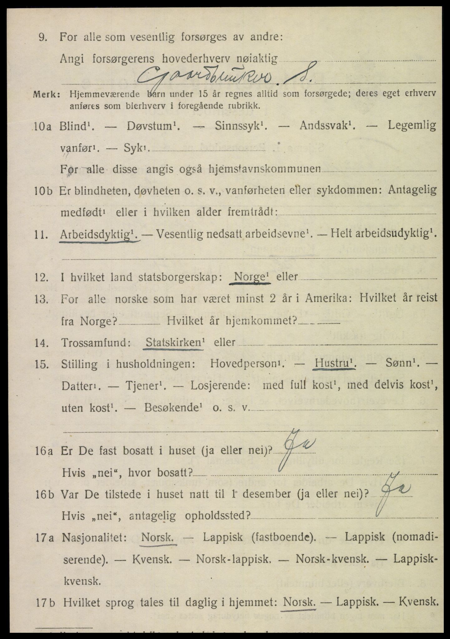 SAT, 1920 census for Røra, 1920, p. 1542