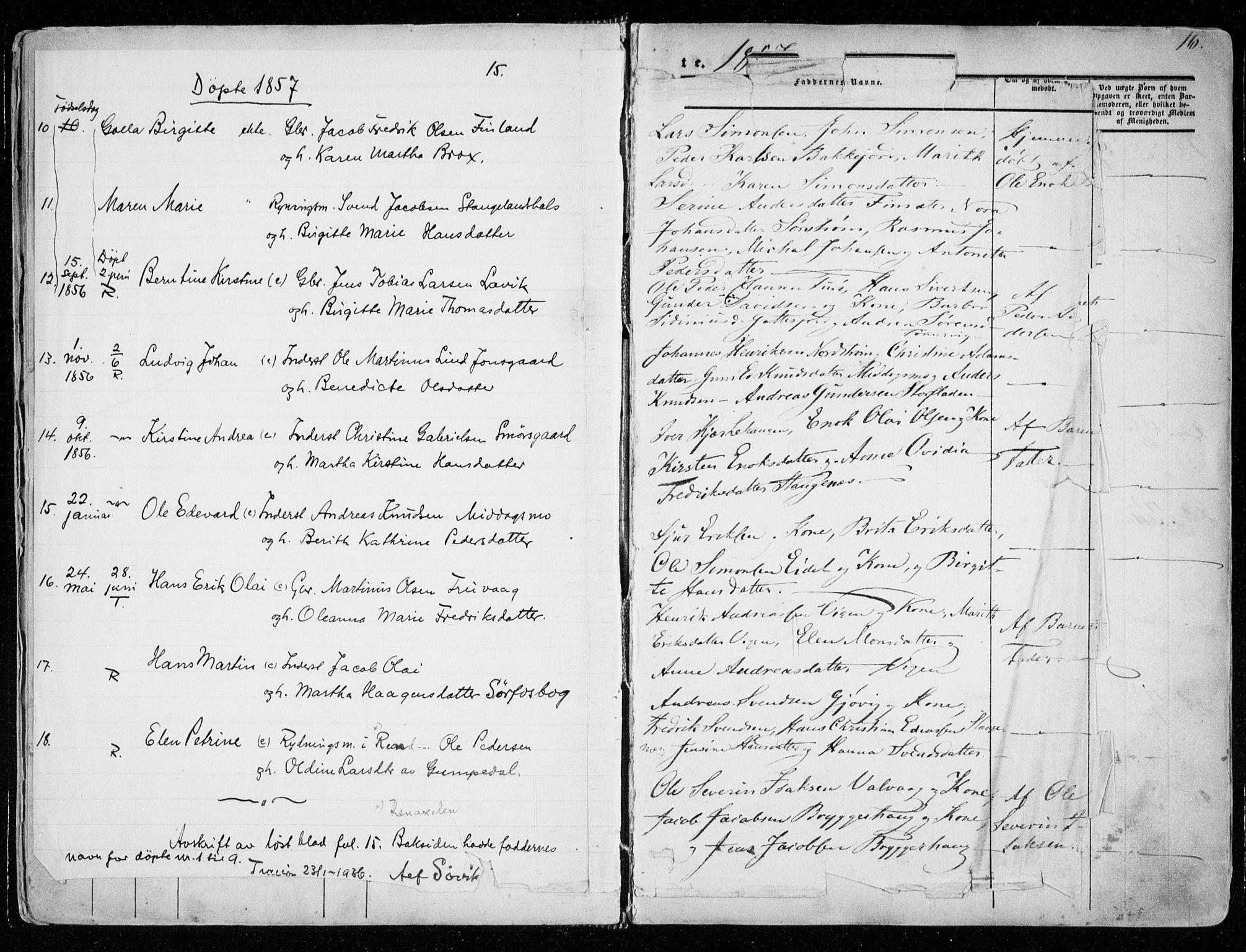 Tranøy sokneprestkontor, AV/SATØ-S-1313/I/Ia/Iaa/L0007kirke: Parish register (official) no. 7, 1856-1866, p. 15