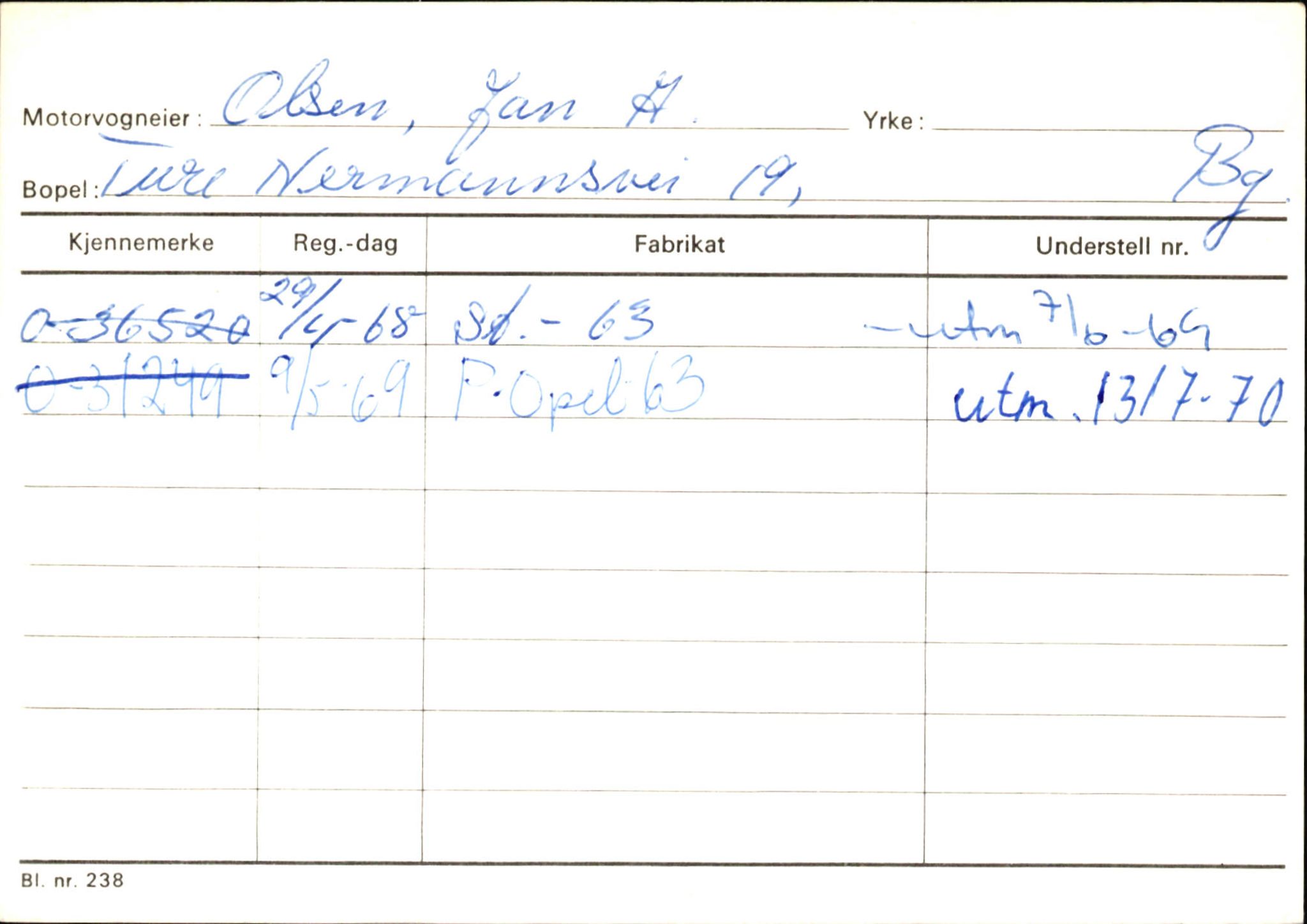 Statens vegvesen, Hordaland vegkontor, AV/SAB-A-5201/2/Hb/L0027: O-eierkort O-P, 1920-1971, p. 21