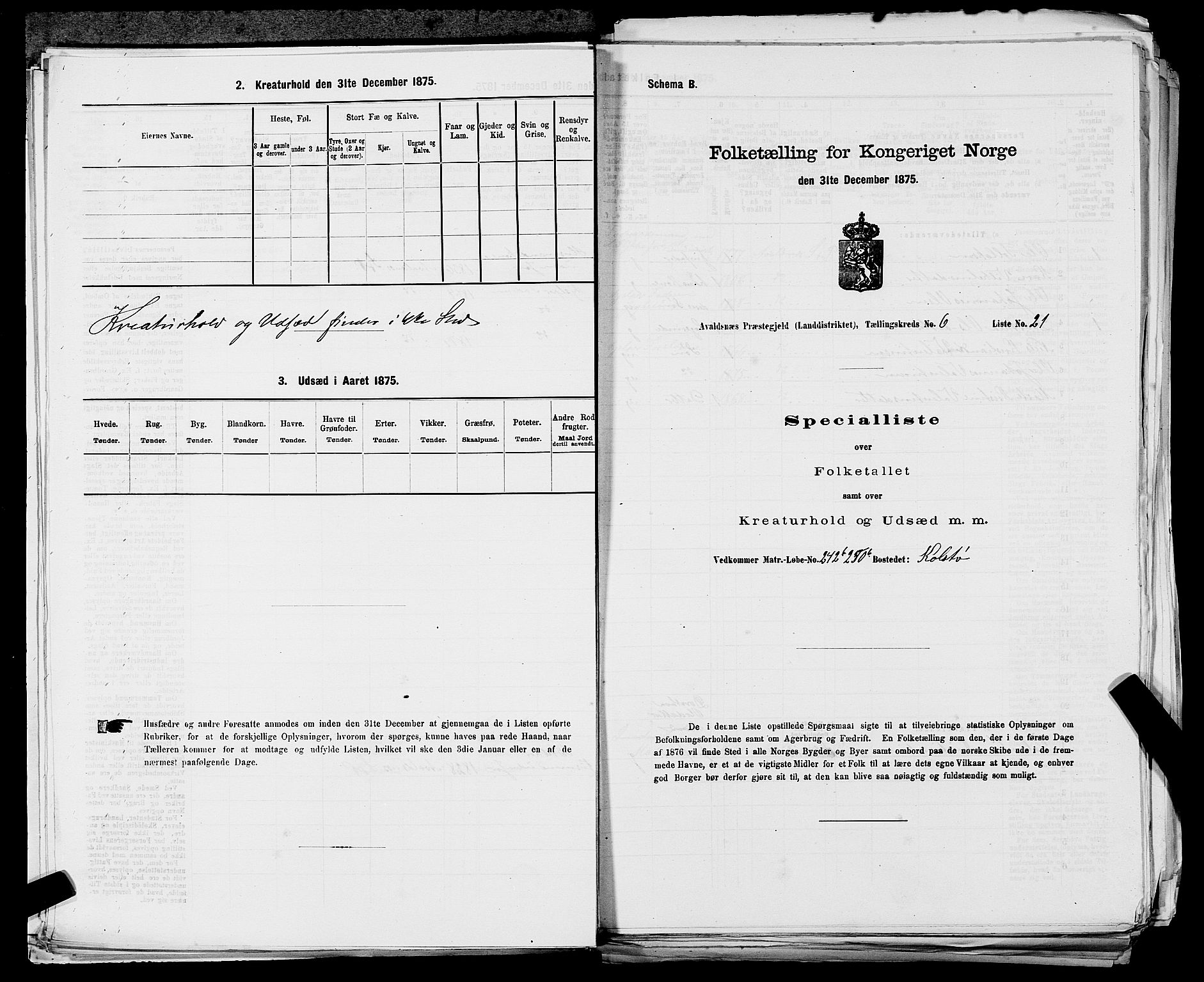 SAST, 1875 census for 1147L Avaldsnes/Avaldsnes og Kopervik, 1875, p. 943