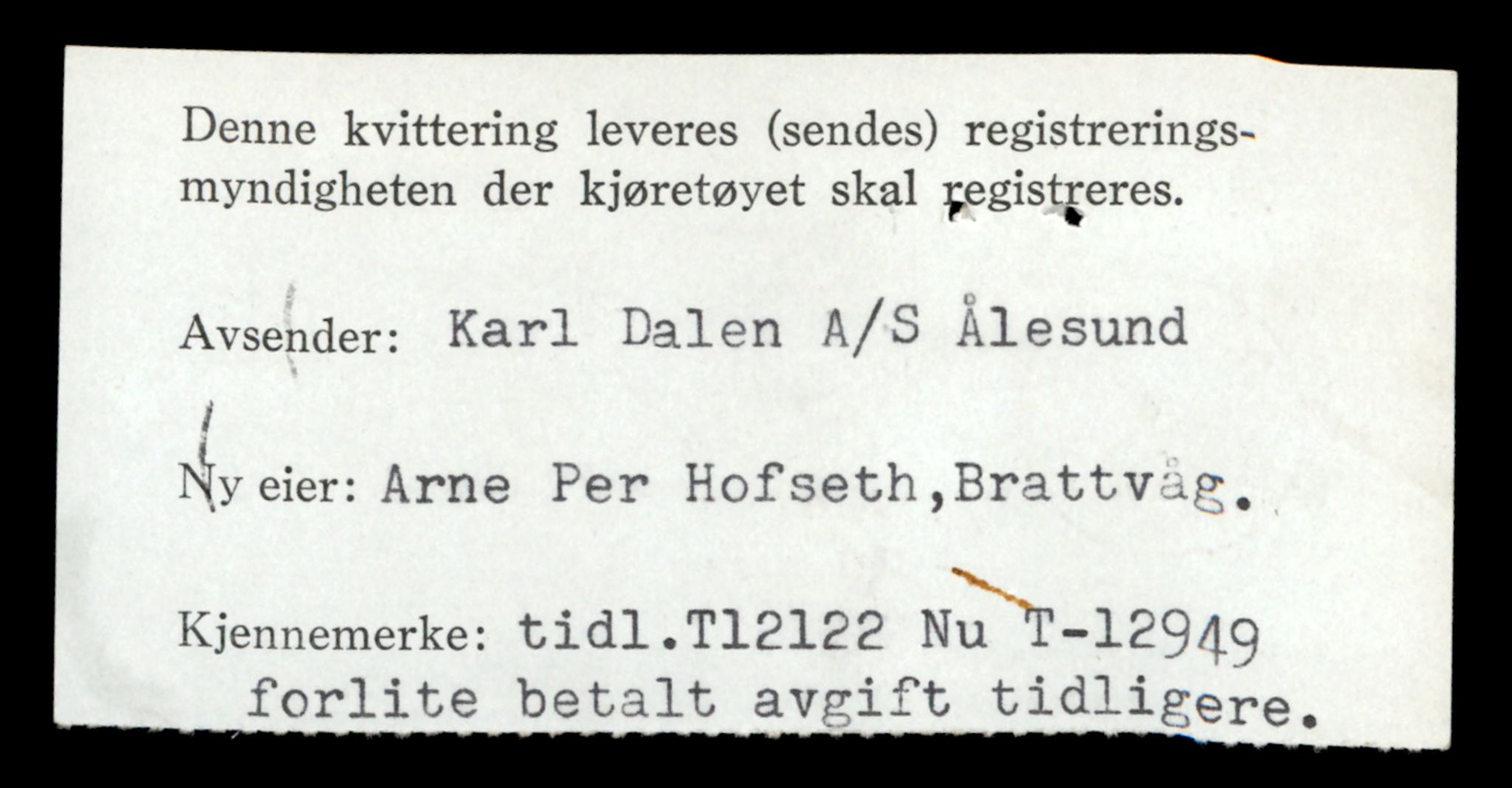 Møre og Romsdal vegkontor - Ålesund trafikkstasjon, AV/SAT-A-4099/F/Fe/L0036: Registreringskort for kjøretøy T 12831 - T 13030, 1927-1998, p. 1814
