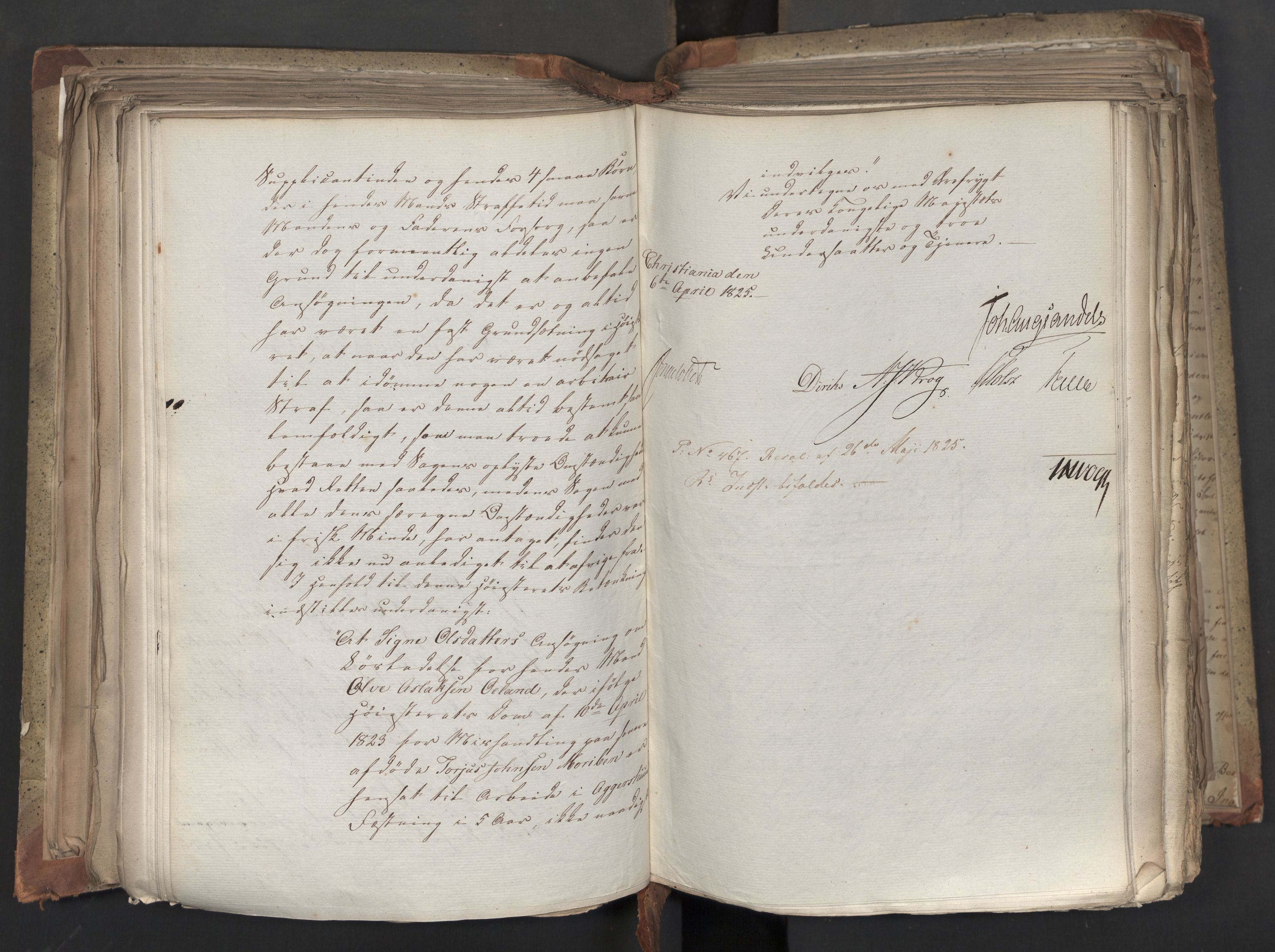 Statsrådsavdelingen i Stockholm, AV/RA-S-1003/D/Da/L0042: Regjeringsinnstillinger nr. 2467-2705, 1825, p. 270