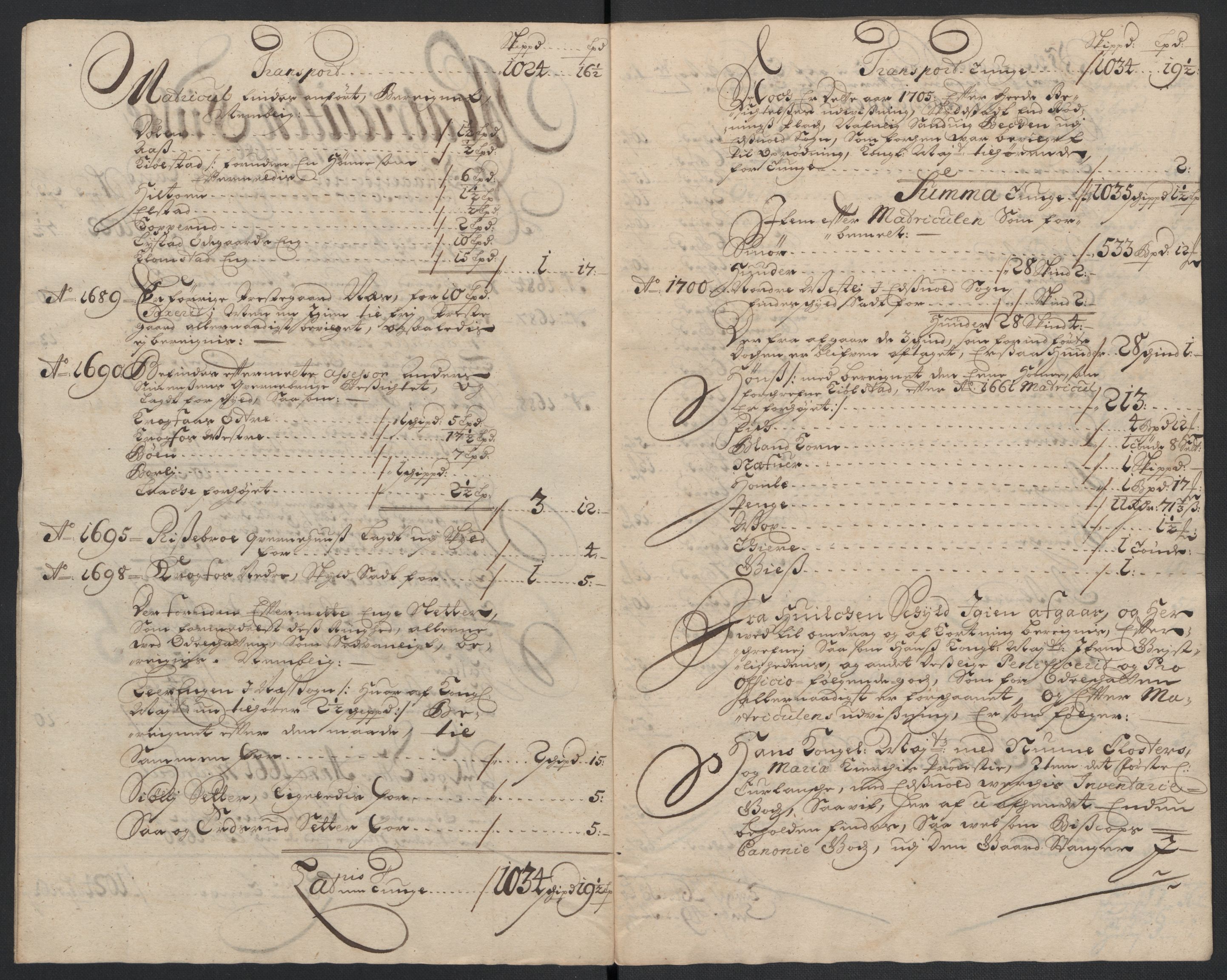 Rentekammeret inntil 1814, Reviderte regnskaper, Fogderegnskap, AV/RA-EA-4092/R12/L0717: Fogderegnskap Øvre Romerike, 1704-1705, p. 345