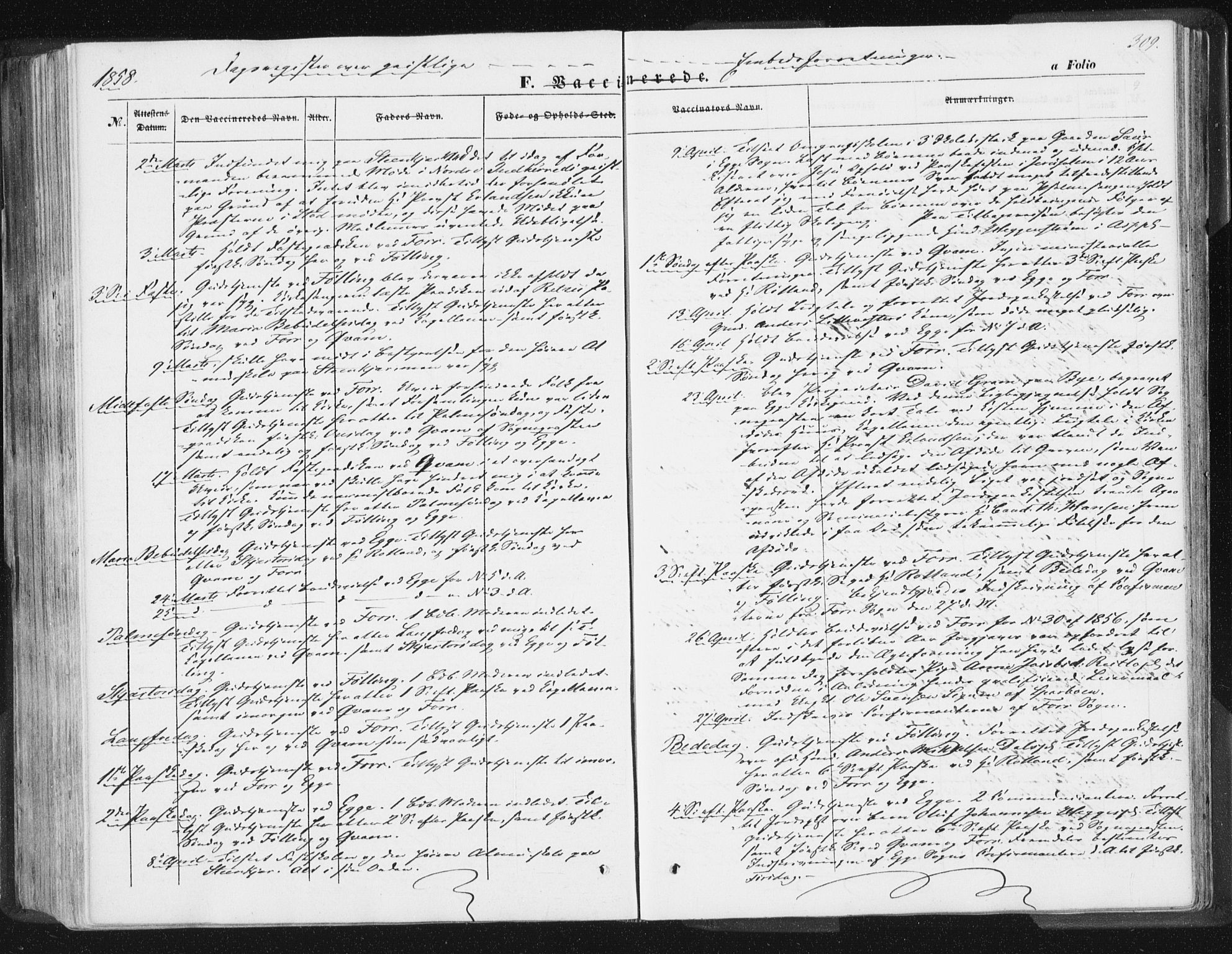 Ministerialprotokoller, klokkerbøker og fødselsregistre - Nord-Trøndelag, SAT/A-1458/746/L0446: Parish register (official) no. 746A05, 1846-1859, p. 309
