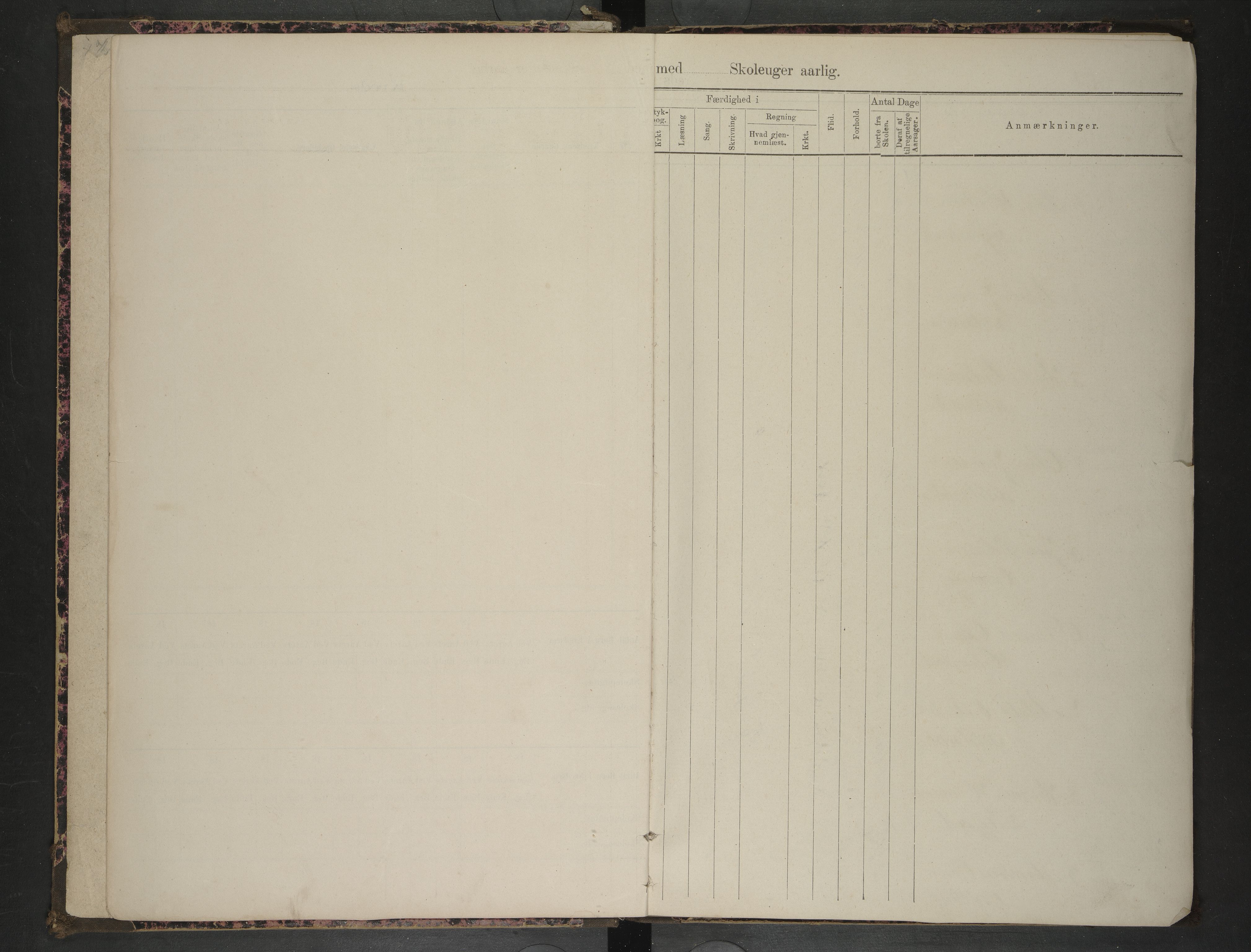 Hadsel kommune. Holmstad og Storvik skolekrets, AIN/K-18660.510.44/F/L0001: Skoleprotokoll Holmstad og Storvik, 1892-1898