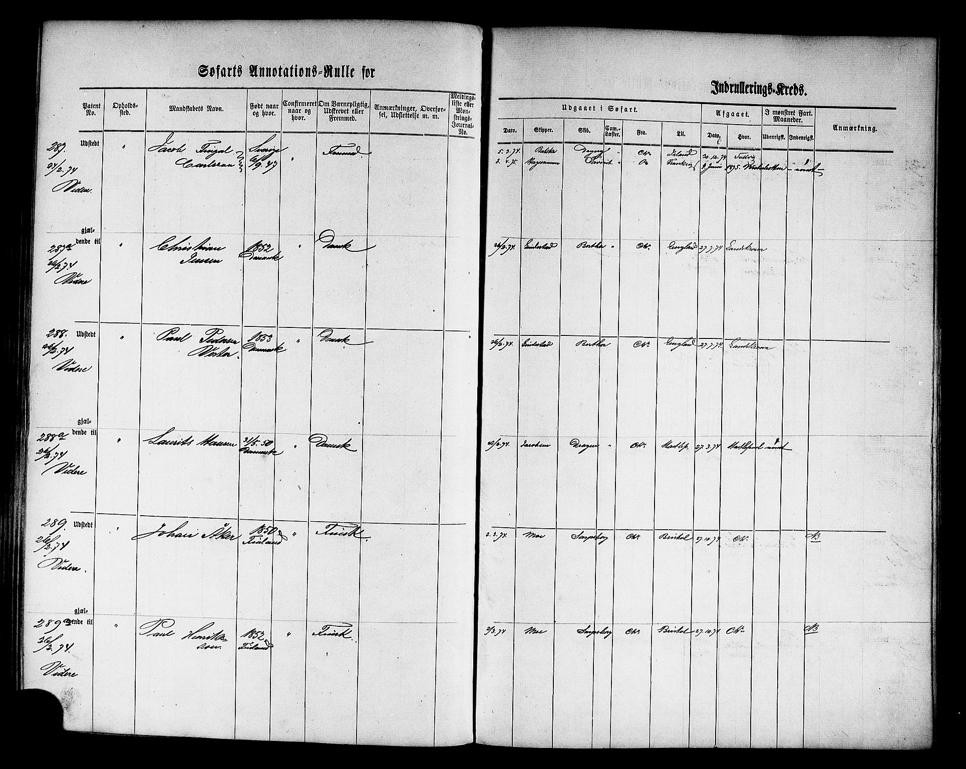 Oslo mønstringskontor, AV/SAO-A-10569g/F/Fc/Fca/L0005: Annotasjonsrulle, 1866-1888, p. 99