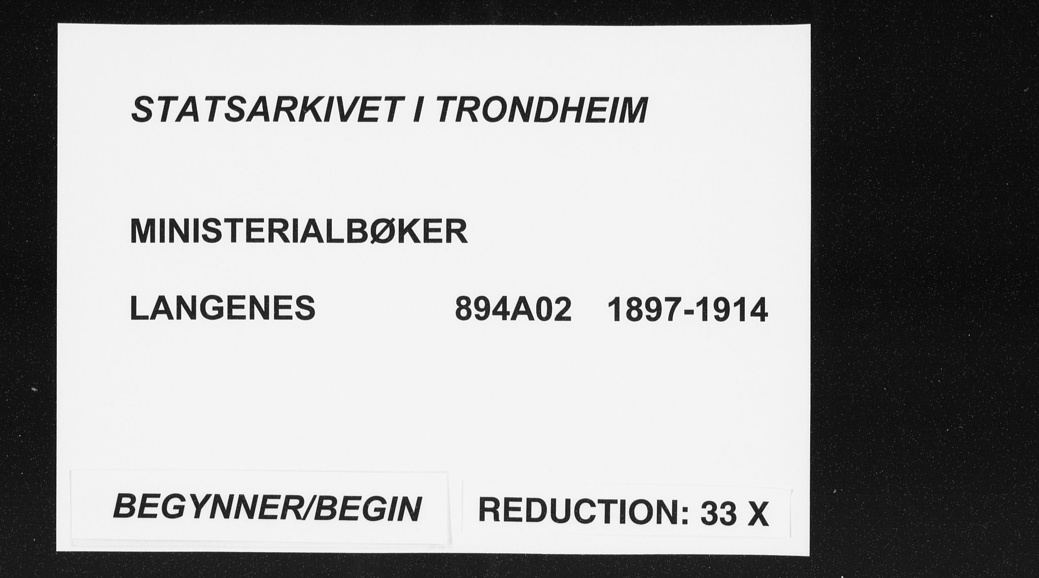 Ministerialprotokoller, klokkerbøker og fødselsregistre - Nordland, SAT/A-1459/894/L1356: Parish register (official) no. 894A02, 1897-1914