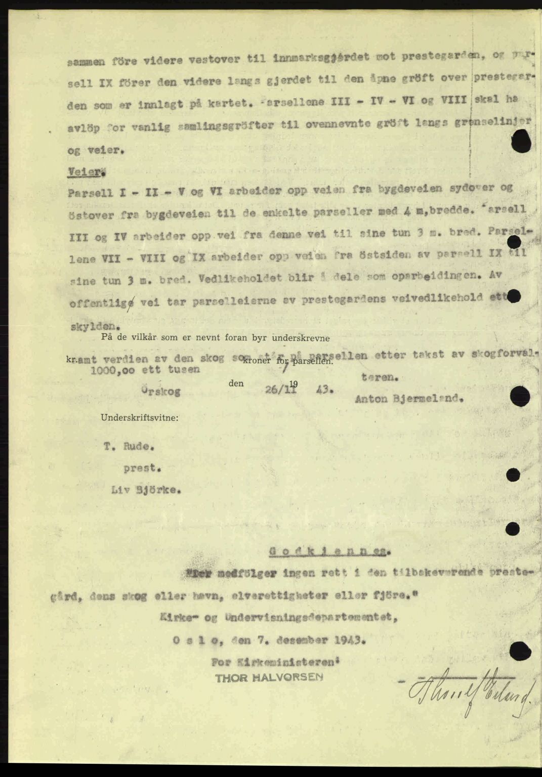 Nordre Sunnmøre sorenskriveri, AV/SAT-A-0006/1/2/2C/2Ca: Mortgage book no. A17, 1943-1944, Diary no: : 155/1944