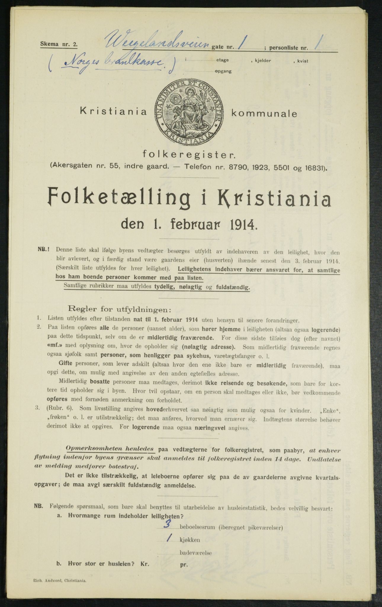 OBA, Municipal Census 1914 for Kristiania, 1914, p. 128770