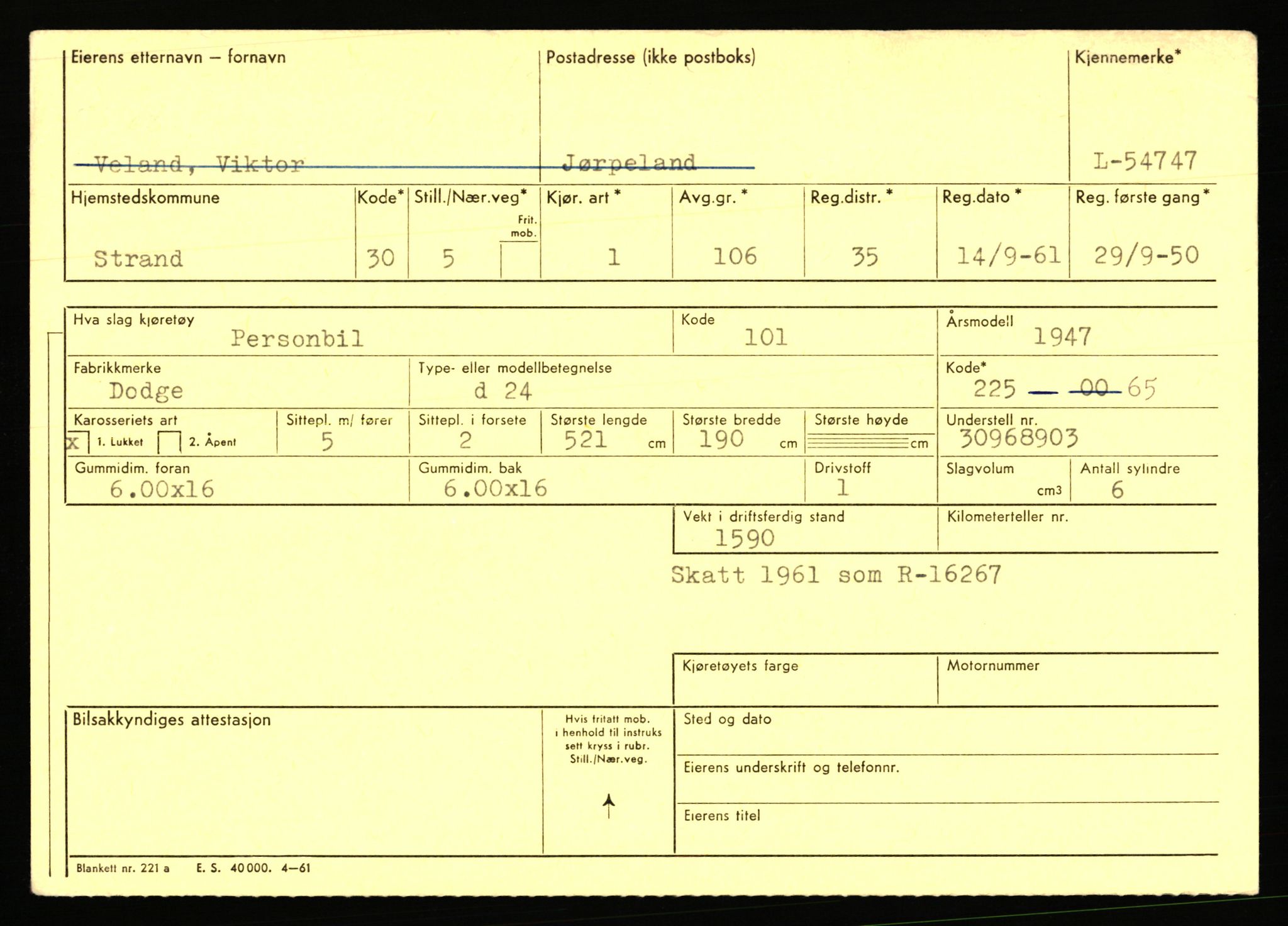 Stavanger trafikkstasjon, AV/SAST-A-101942/0/F/L0054: L-54200 - L-55699, 1930-1971, p. 1135