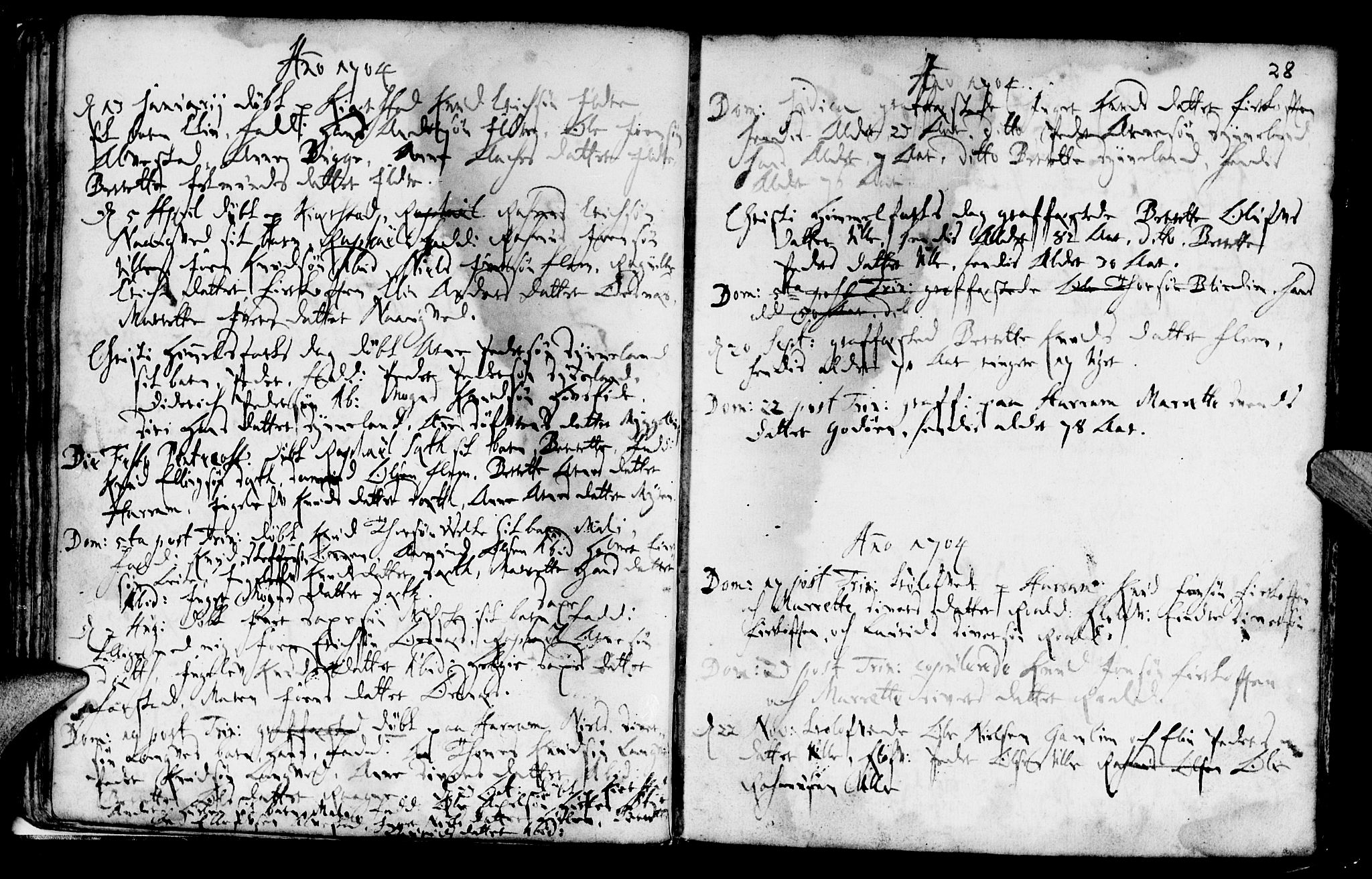 Ministerialprotokoller, klokkerbøker og fødselsregistre - Møre og Romsdal, SAT/A-1454/536/L0491: Parish register (official) no. 536A01 /1, 1689-1737, p. 28